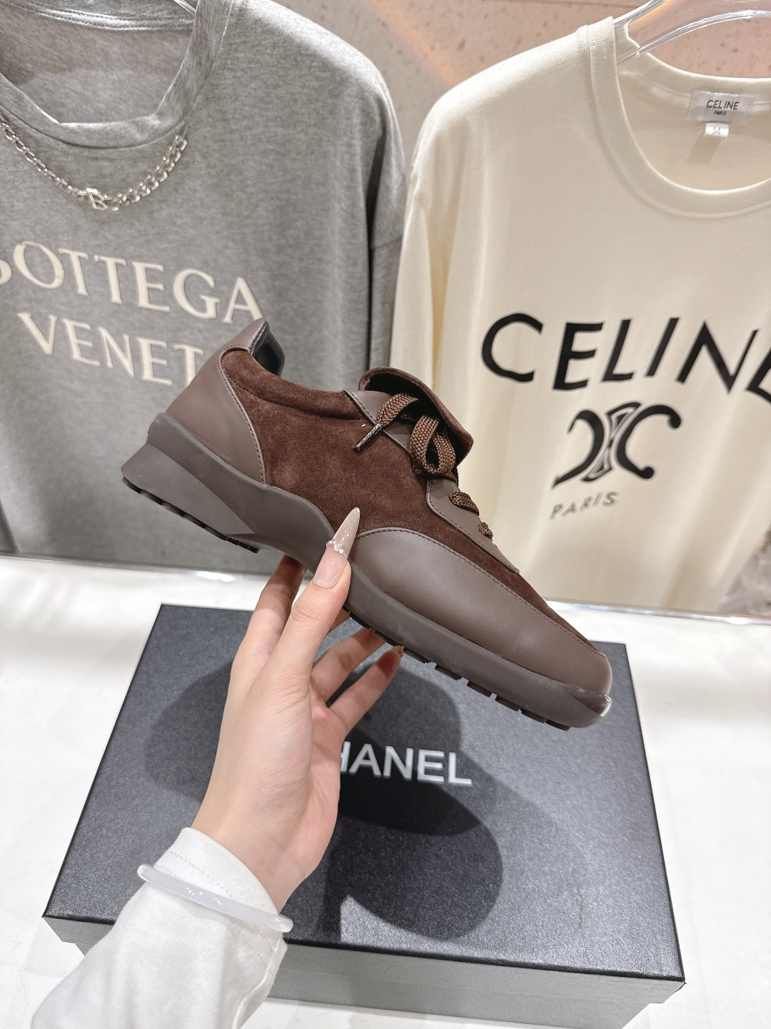 高版本出厂 Chanel*小香F015 2026ss早春新款熊猫鞋休闲运动鞋饼干鞋顶级版本～原版开发楦型