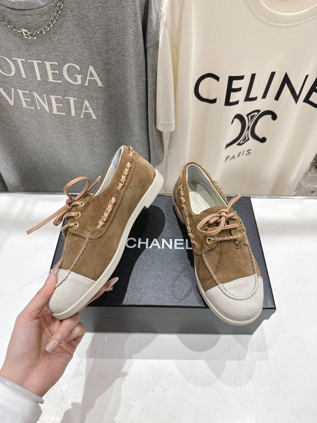 高版本出厂 Chanel* 香奈儿F015 小香2026ss最新链条乐福鞋休闲单鞋原版1:1打造完美楦型