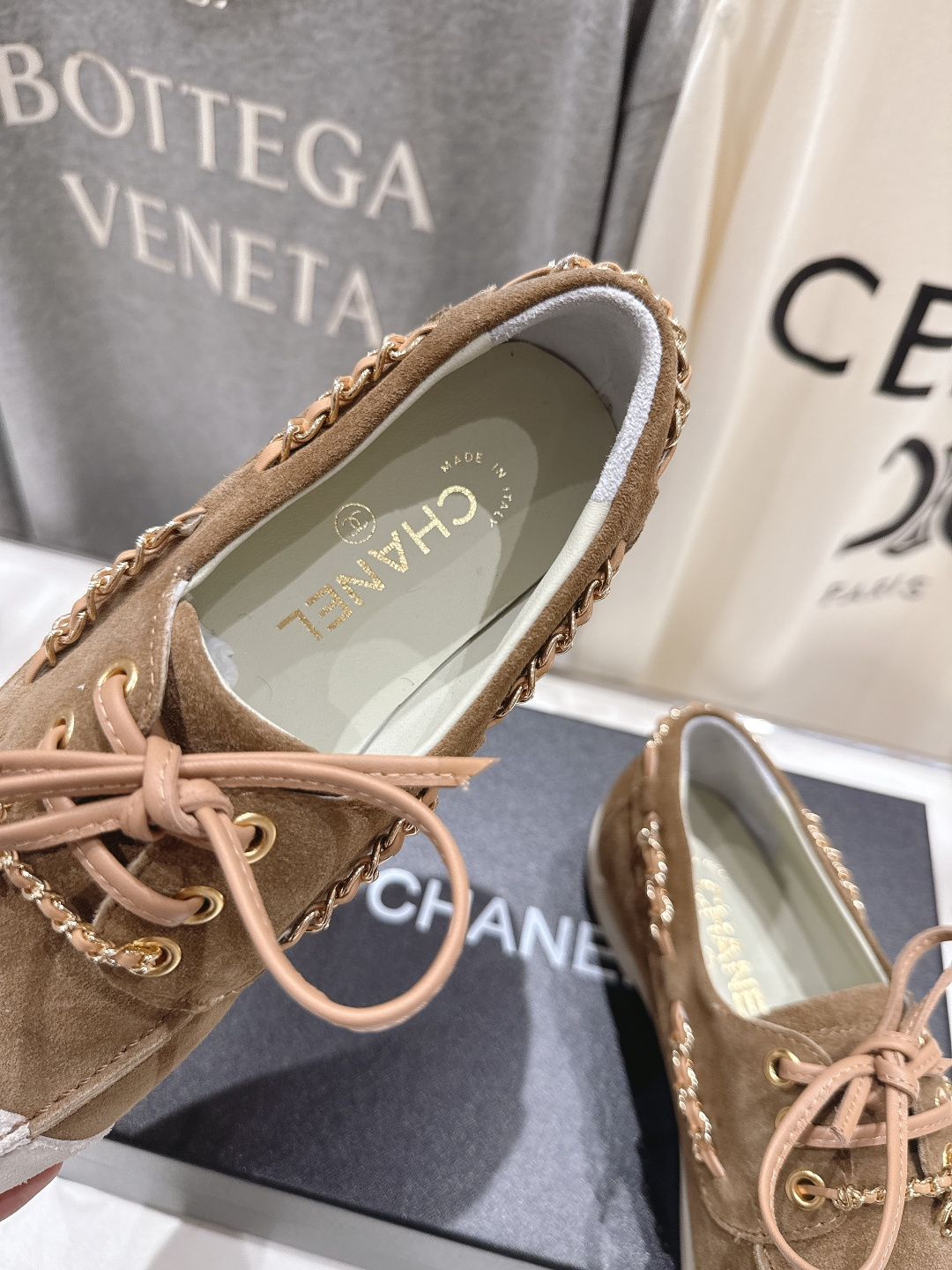 高版本出厂 Chanel* 香奈儿F015 小香2026ss最新链条乐福鞋休闲单鞋原版1:1打造完美楦型