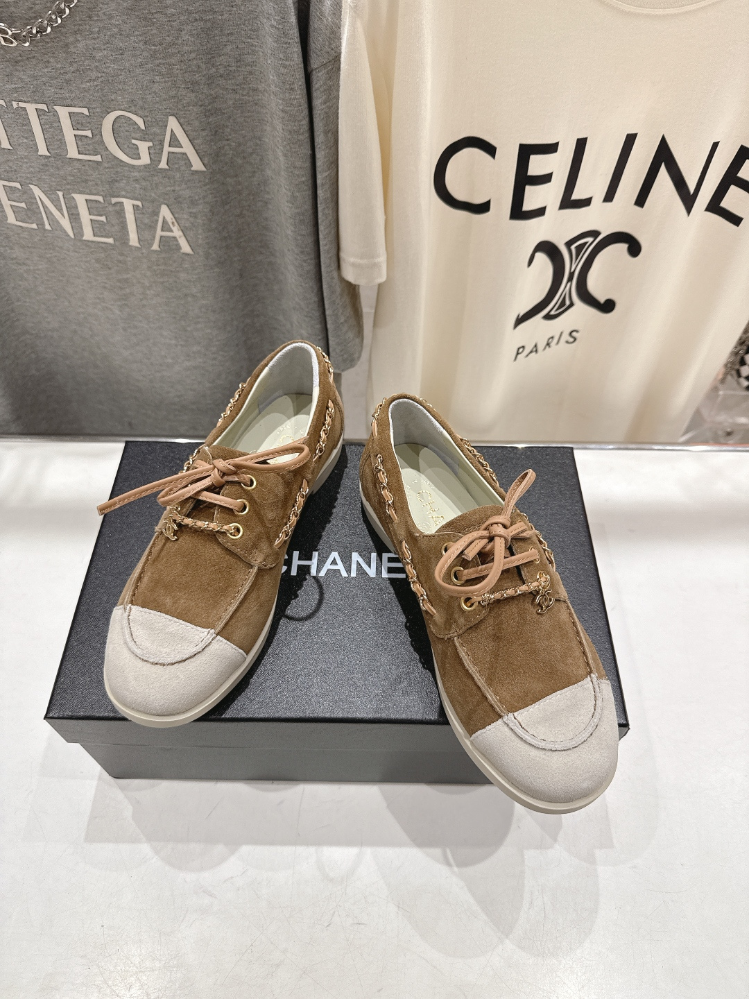 高版本出厂 Chanel* 香奈儿F015 小香2026ss最新链条乐福鞋休闲单鞋原版1:1打造完美楦型