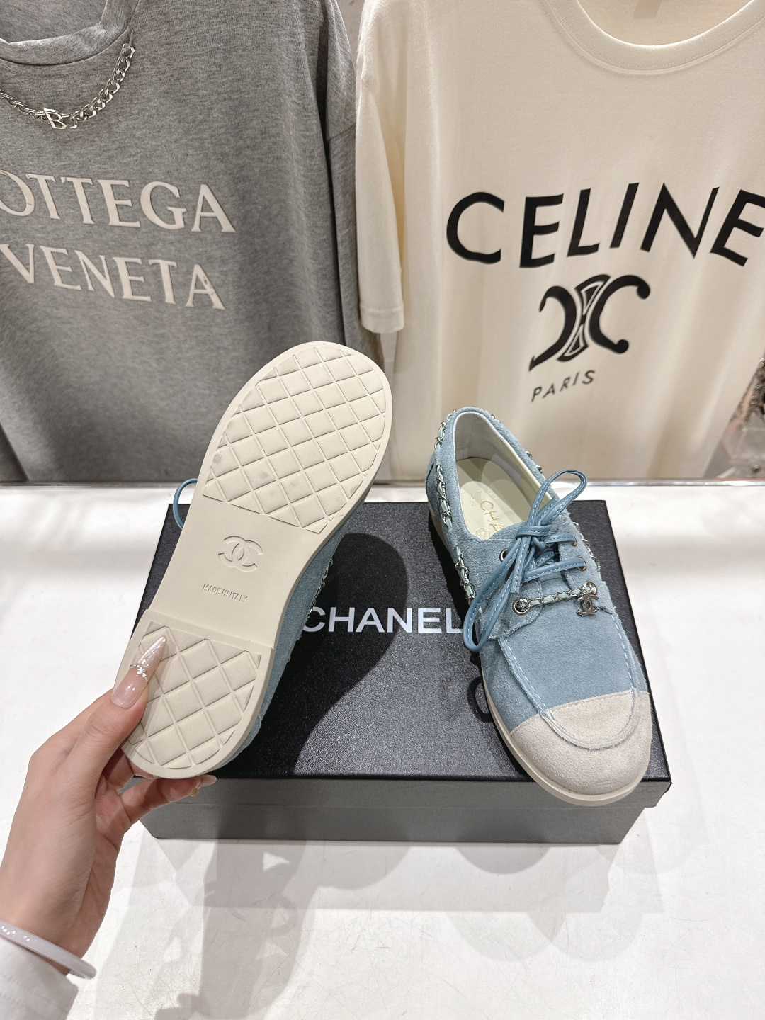 高版本出厂 Chanel* 香奈儿F015 小香2026ss最新链条乐福鞋休闲单鞋原版1:1打造完美楦型