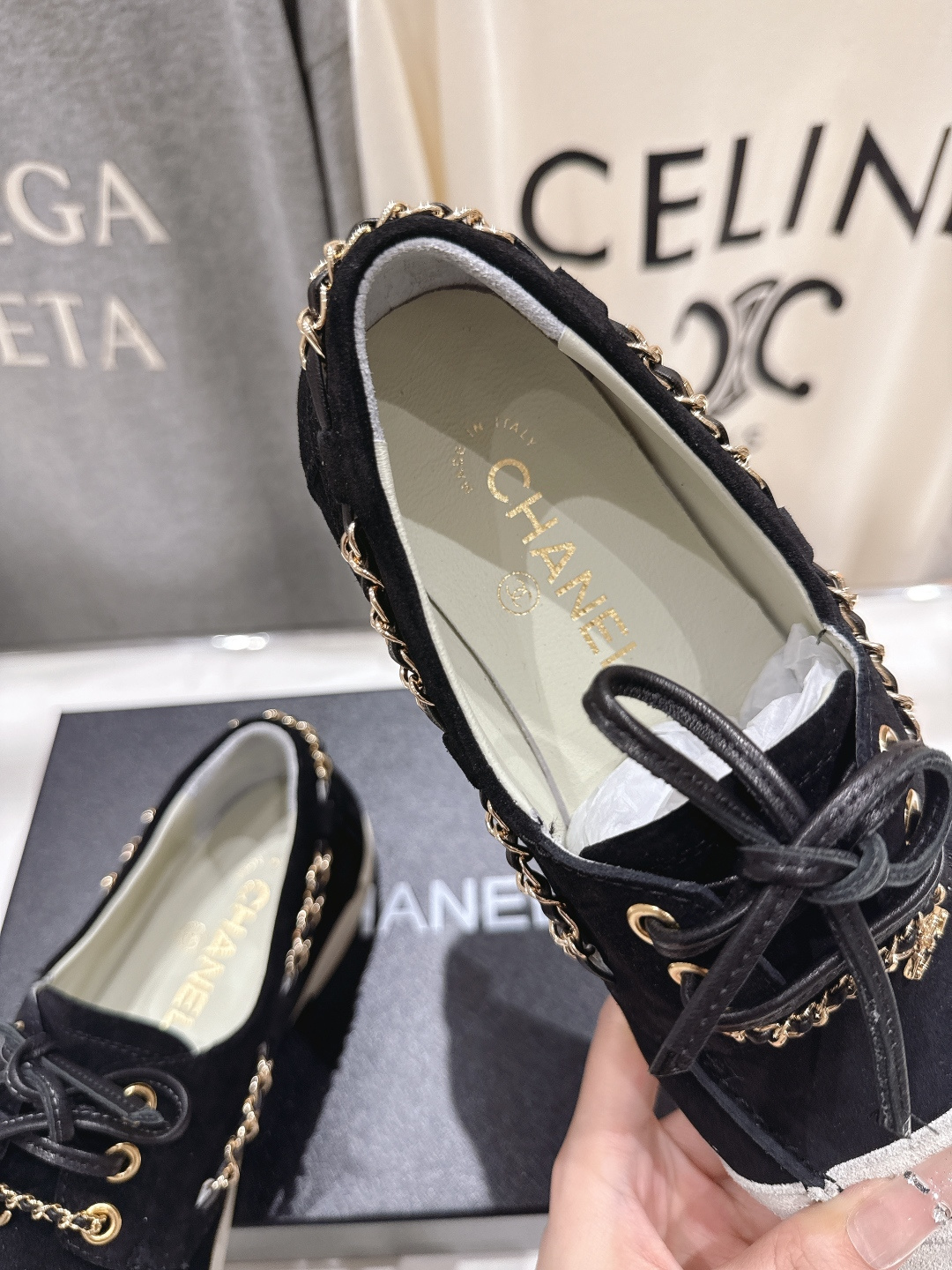 高版本出厂 Chanel* 香奈儿F015 小香2026ss最新链条乐福鞋休闲单鞋原版1:1打造完美楦型