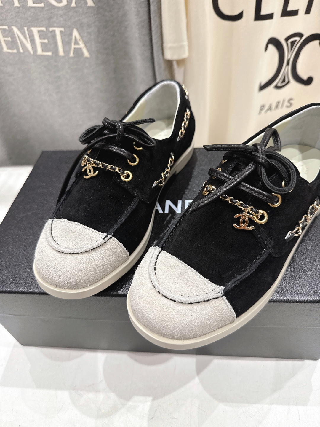 高版本出厂 Chanel* 香奈儿F015 小香2026ss最新链条乐福鞋休闲单鞋原版1:1打造完美楦型