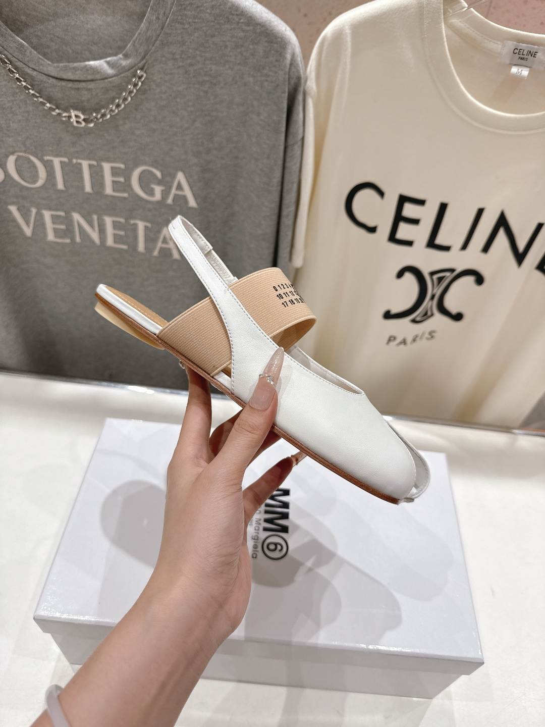 高版本出厂 MM6马吉拉F055 2026ss春夏新品玛丽珍平底鞋芭蕾舞鞋鱼嘴凉鞋舒适度不用说 肯定会很