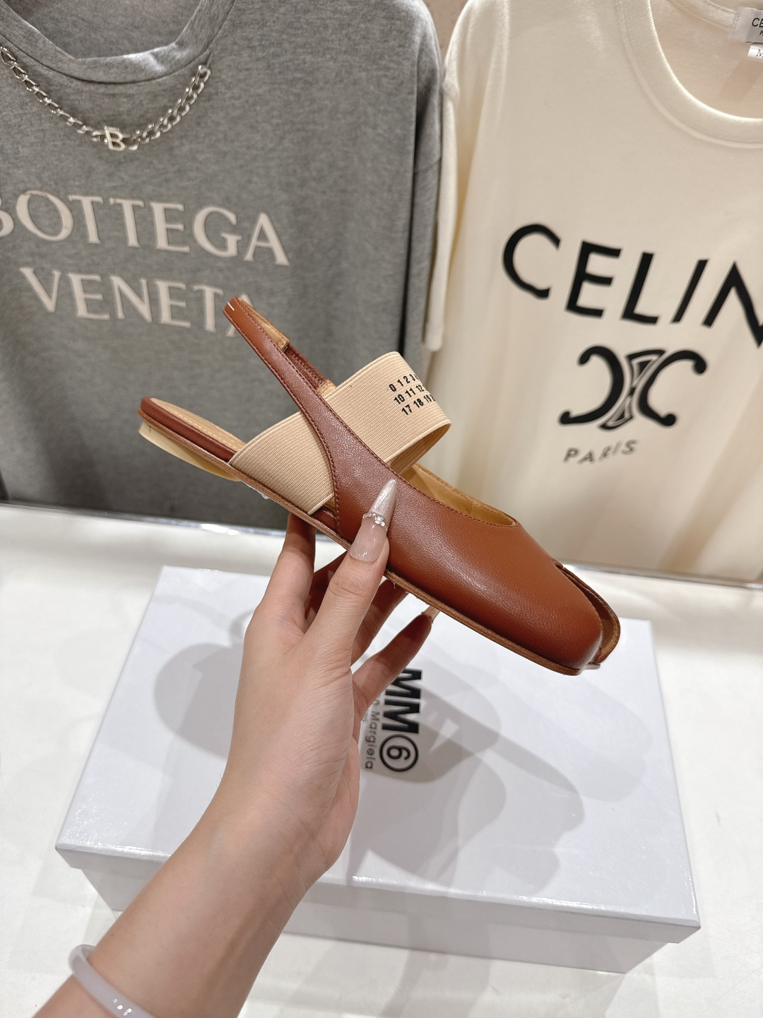 高版本出厂 MM6马吉拉F055 2026ss春夏新品玛丽珍平底鞋芭蕾舞鞋鱼嘴凉鞋舒适度不用说 肯定会很