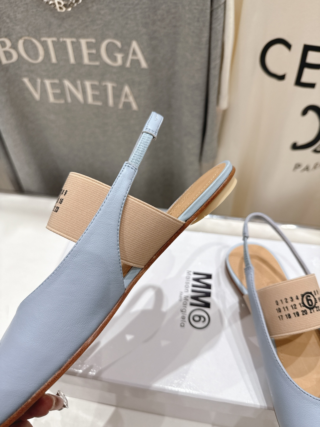 高版本出厂 MM6马吉拉F055 2026ss春夏新品玛丽珍平底鞋芭蕾舞鞋鱼嘴凉鞋舒适度不用说 肯定会很