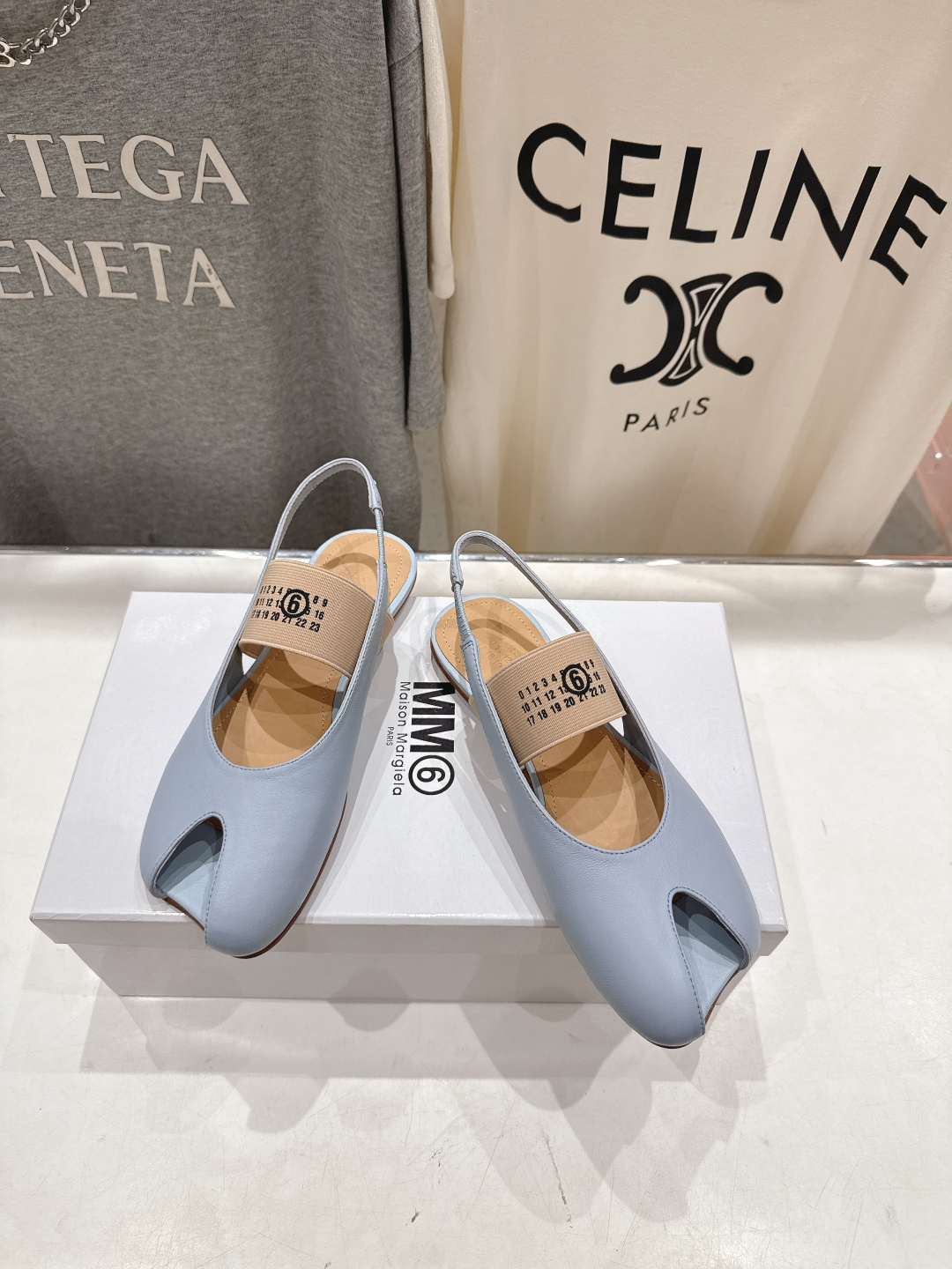 高版本出厂 MM6马吉拉F055 2026ss春夏新品玛丽珍平底鞋芭蕾舞鞋鱼嘴凉鞋舒适度不用说 肯定会很