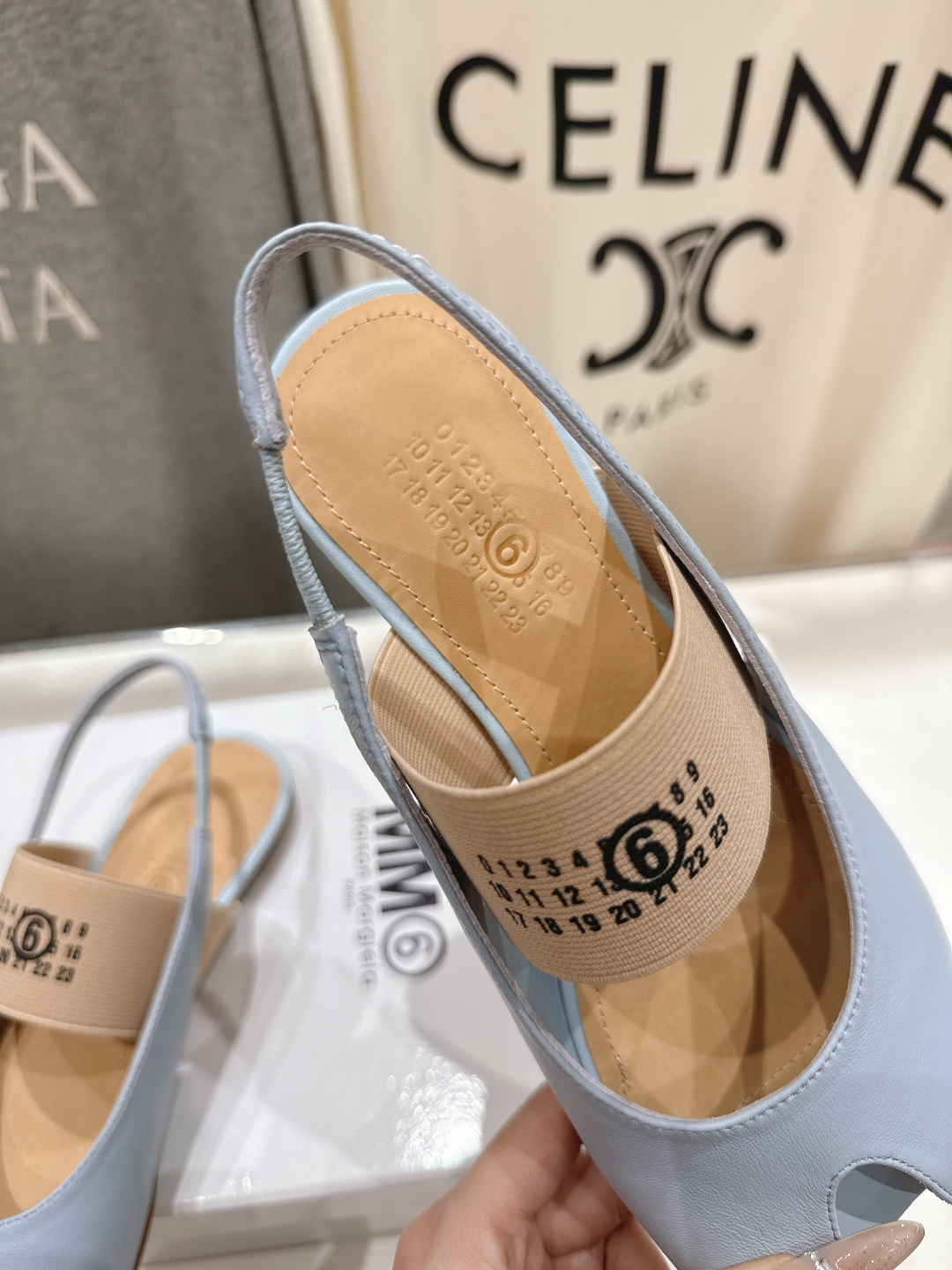 高版本出厂 MM6马吉拉F055 2026ss春夏新品玛丽珍平底鞋芭蕾舞鞋鱼嘴凉鞋舒适度不用说 肯定会很