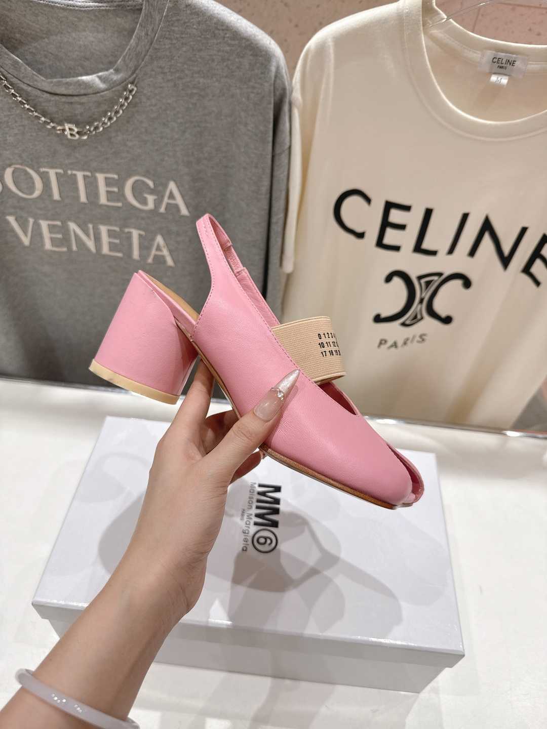 高版本出厂 MM6马吉拉F055 2026ss春夏新品玛丽珍高跟鞋芭蕾舞鞋鱼嘴凉鞋舒适度不用说 肯定会很