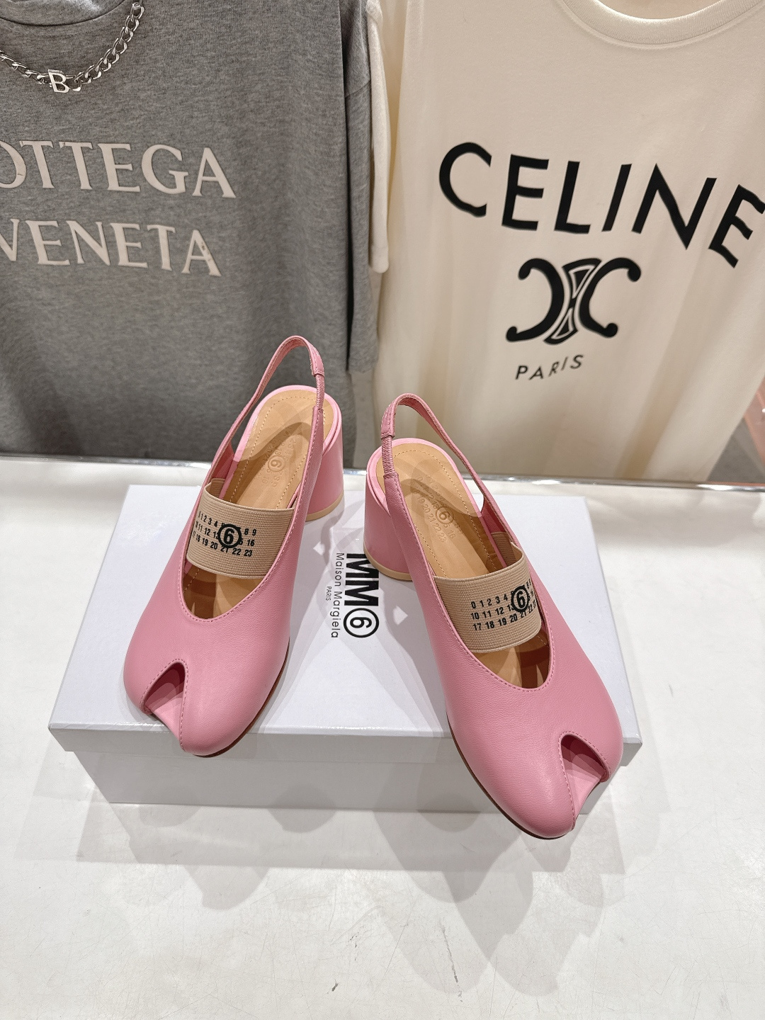 高版本出厂 MM6马吉拉F055 2026ss春夏新品玛丽珍高跟鞋芭蕾舞鞋鱼嘴凉鞋舒适度不用说 肯定会很