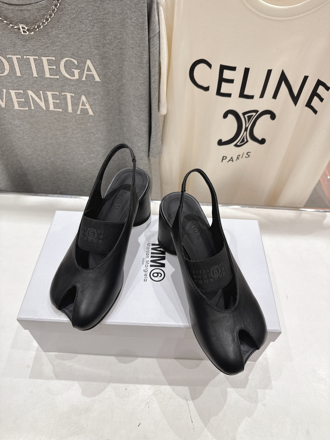 高版本出厂 MM6马吉拉F055 2026ss春夏新品玛丽珍高跟鞋芭蕾舞鞋鱼嘴凉鞋舒适度不用说 肯定会很