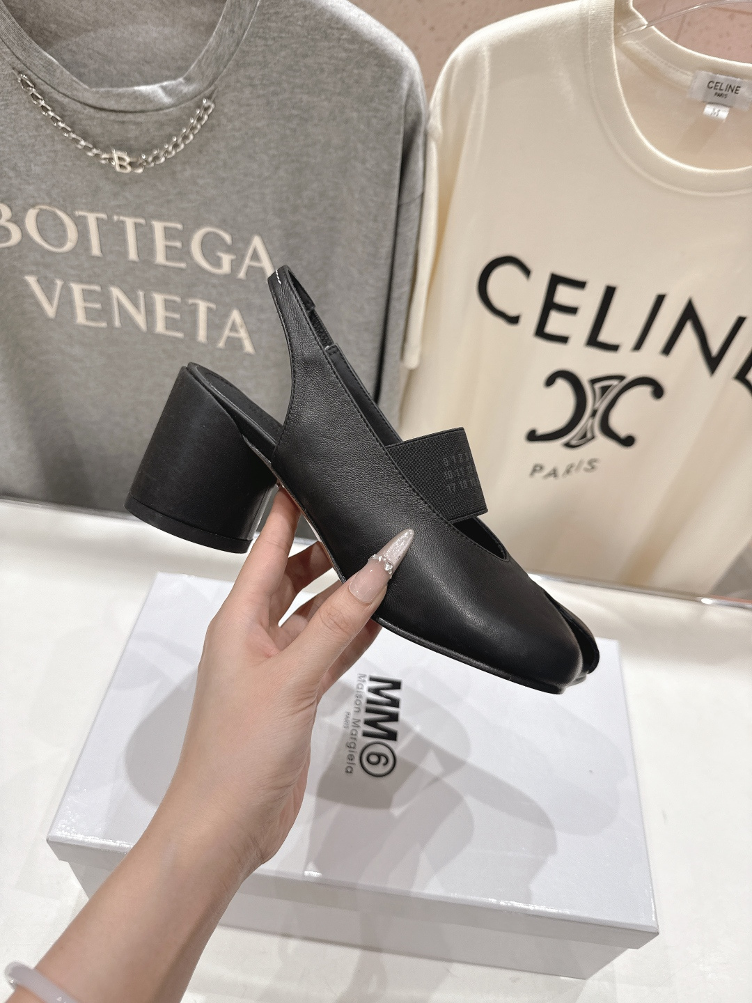 高版本出厂 MM6马吉拉F055 2026ss春夏新品玛丽珍高跟鞋芭蕾舞鞋鱼嘴凉鞋舒适度不用说 肯定会很