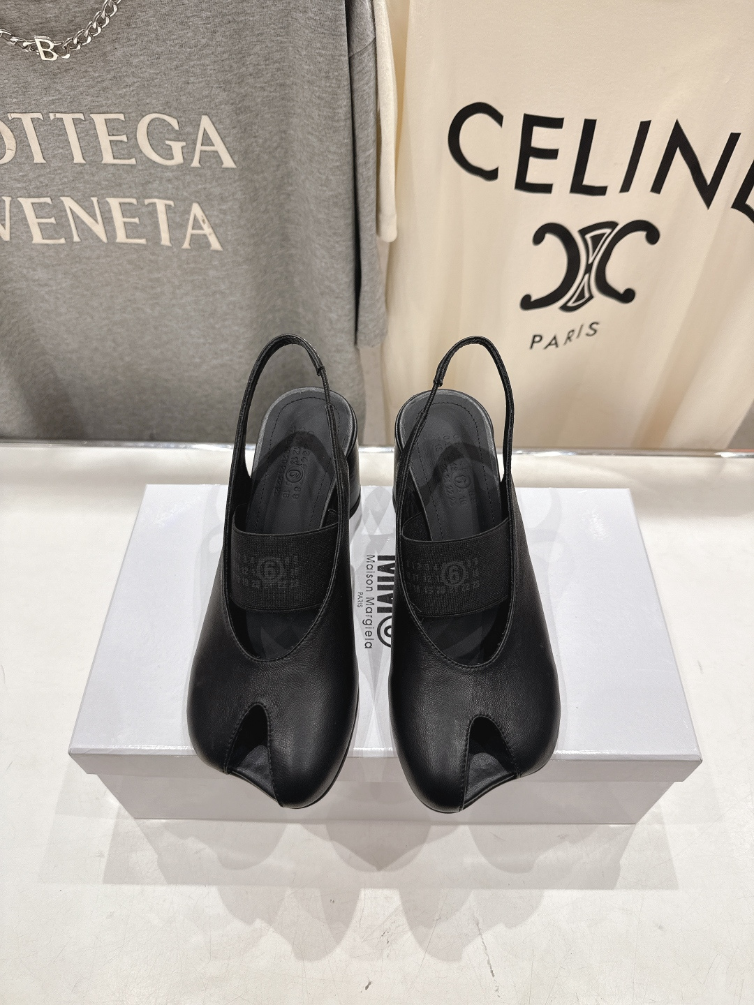 高版本出厂 MM6马吉拉F055 2026ss春夏新品玛丽珍高跟鞋芭蕾舞鞋鱼嘴凉鞋舒适度不用说 肯定会很