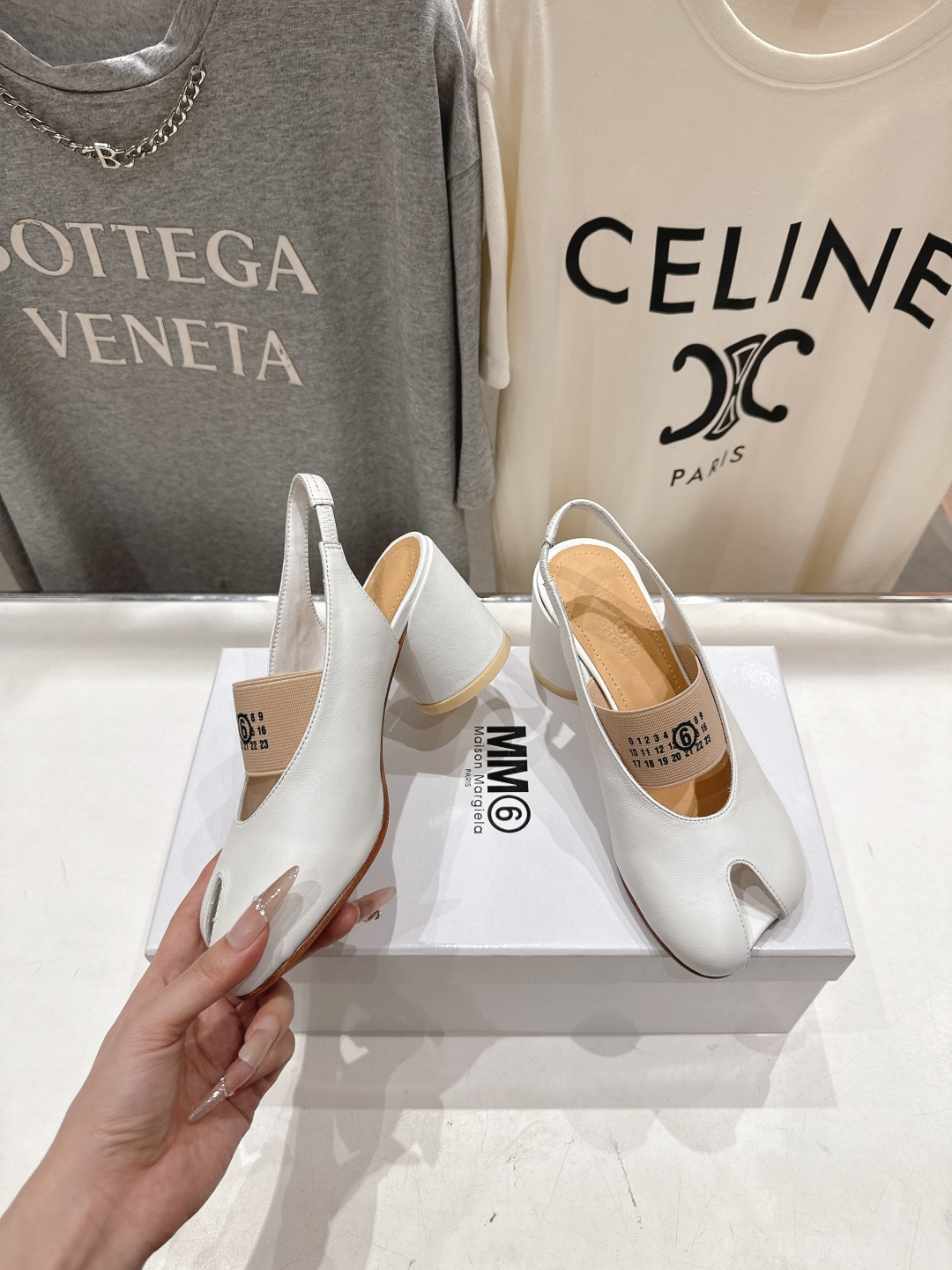 高版本出厂 MM6马吉拉F055 2026ss春夏新品玛丽珍高跟鞋芭蕾舞鞋鱼嘴凉鞋舒适度不用说 肯定会很