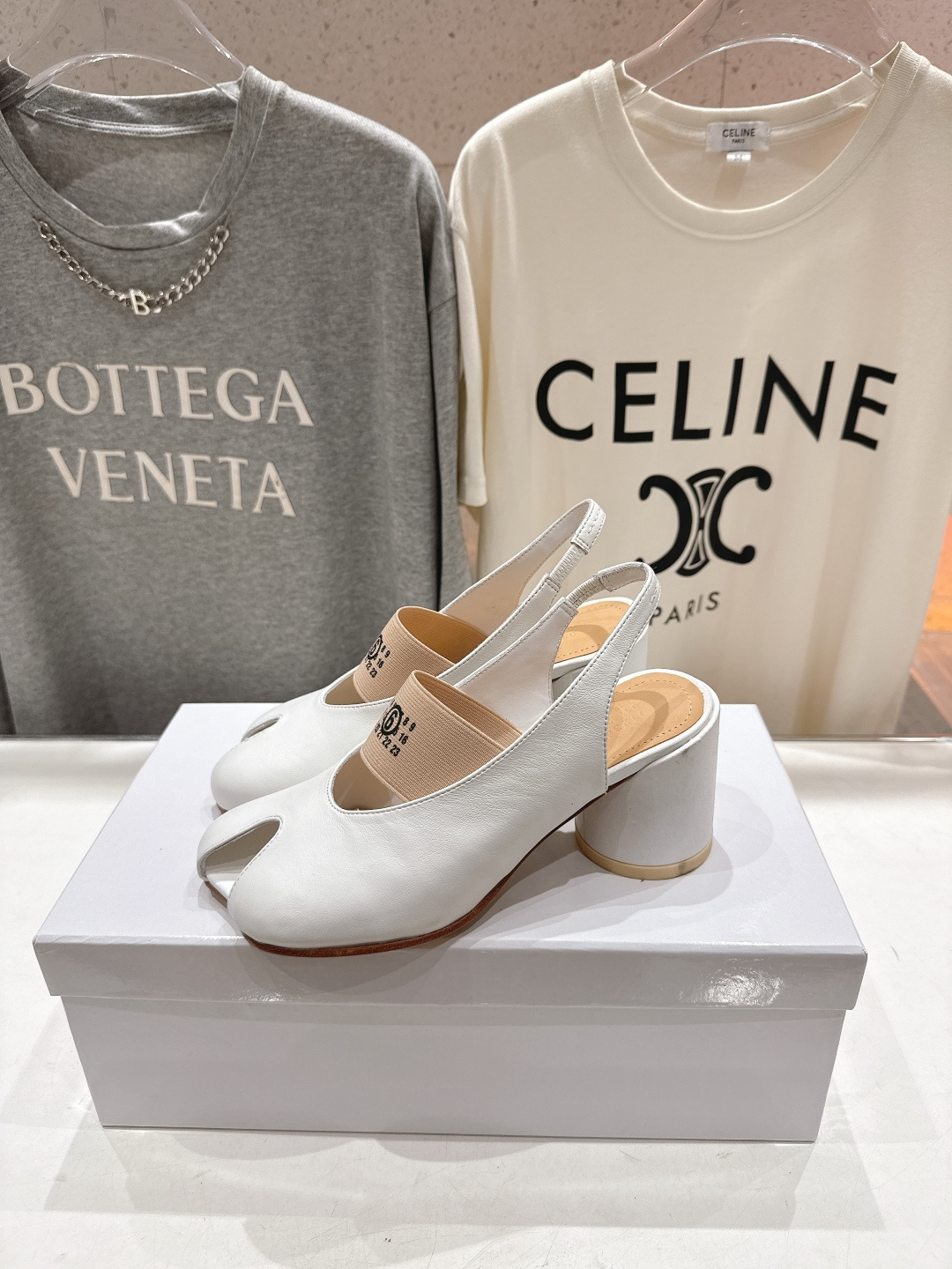 高版本出厂 MM6马吉拉F055 2026ss春夏新品玛丽珍高跟鞋芭蕾舞鞋鱼嘴凉鞋舒适度不用说 肯定会很