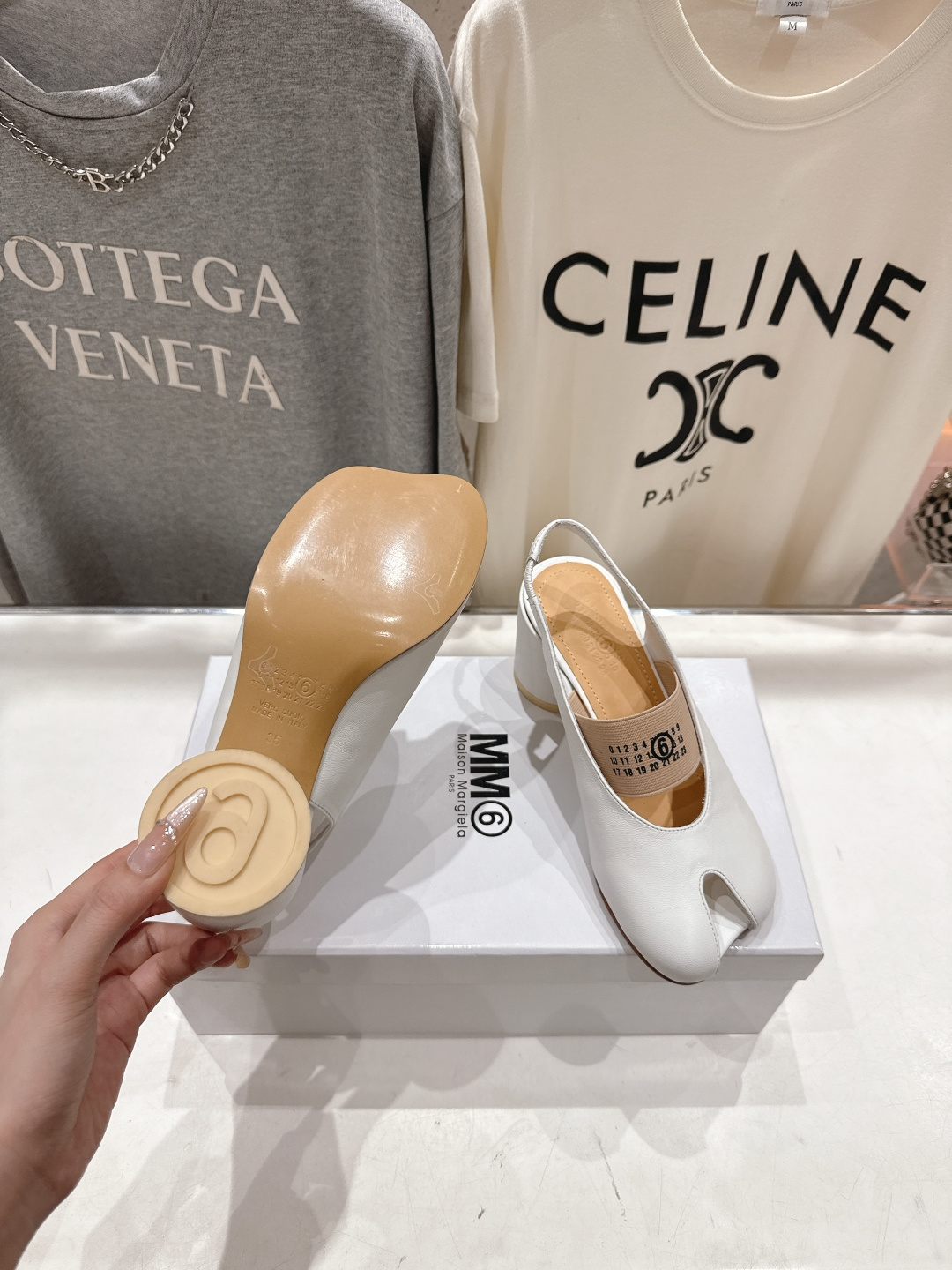 高版本出厂 MM6马吉拉F055 2026ss春夏新品玛丽珍高跟鞋芭蕾舞鞋鱼嘴凉鞋舒适度不用说 肯定会很