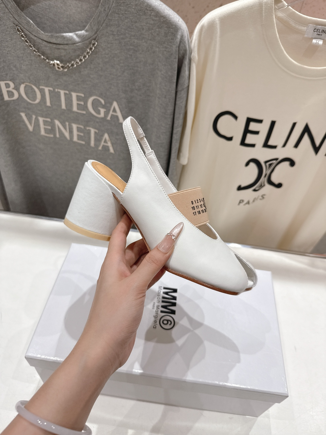 高版本出厂 MM6马吉拉F055 2026ss春夏新品玛丽珍高跟鞋芭蕾舞鞋鱼嘴凉鞋舒适度不用说 肯定会很