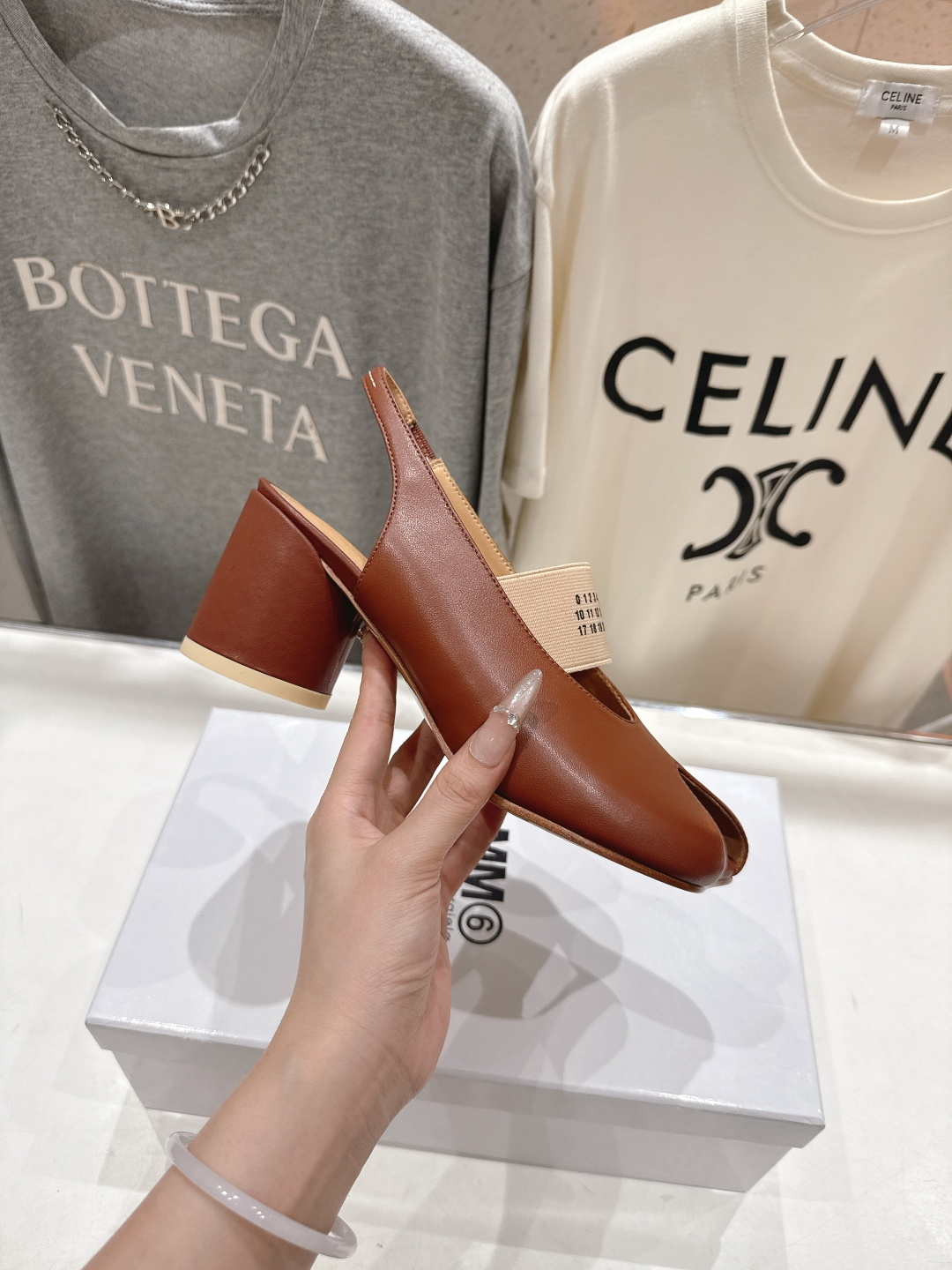 高版本出厂 MM6马吉拉F055 2026ss春夏新品玛丽珍高跟鞋芭蕾舞鞋鱼嘴凉鞋舒适度不用说 肯定会很