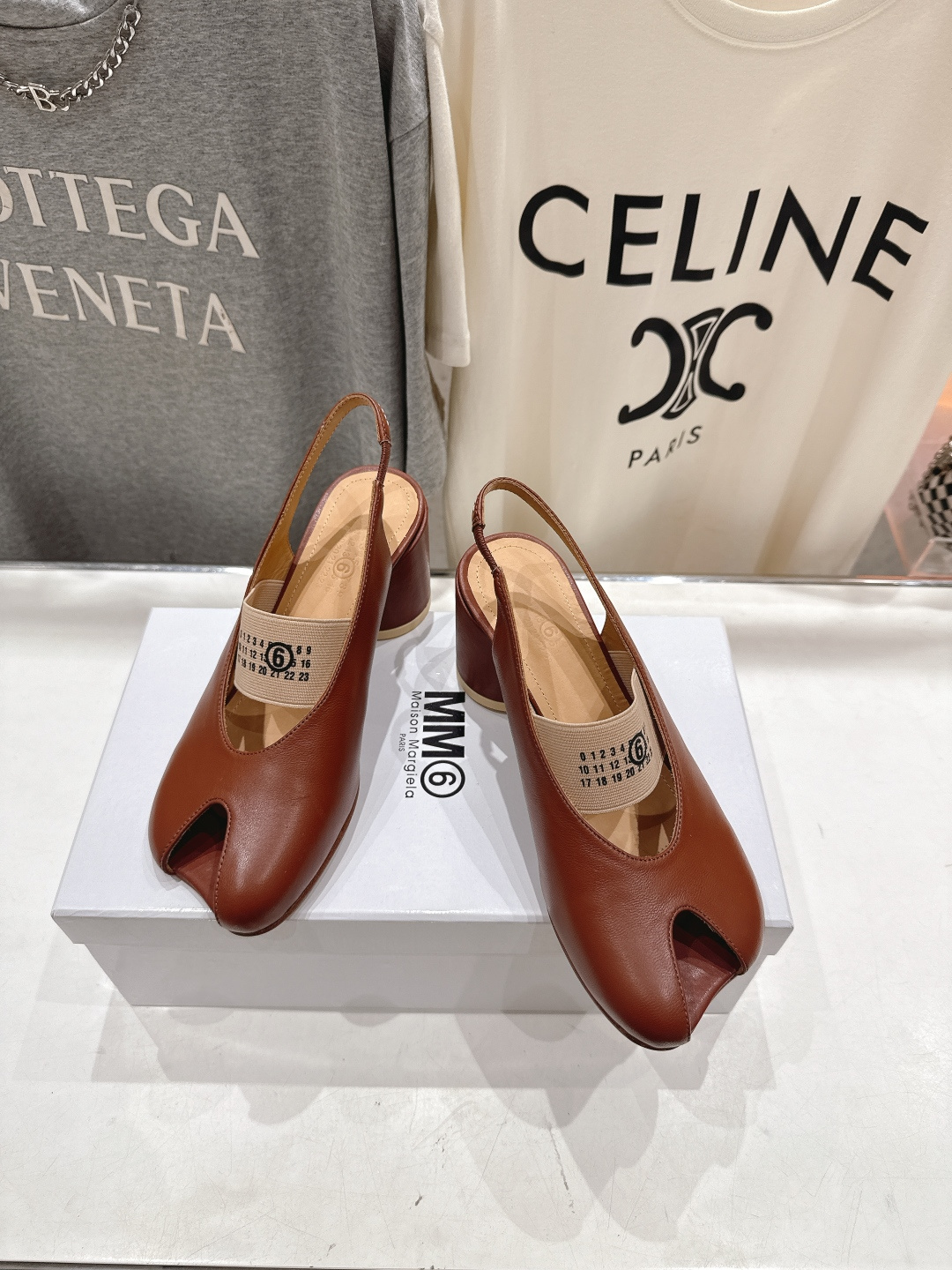 高版本出厂 MM6马吉拉F055 2026ss春夏新品玛丽珍高跟鞋芭蕾舞鞋鱼嘴凉鞋舒适度不用说 肯定会很