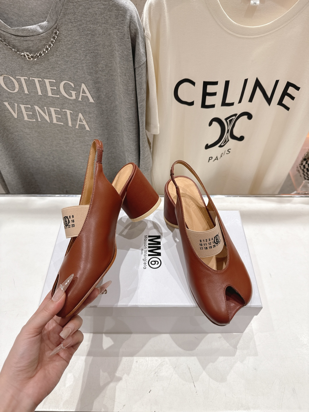 高版本出厂 MM6马吉拉F055 2026ss春夏新品玛丽珍高跟鞋芭蕾舞鞋鱼嘴凉鞋舒适度不用说 肯定会很