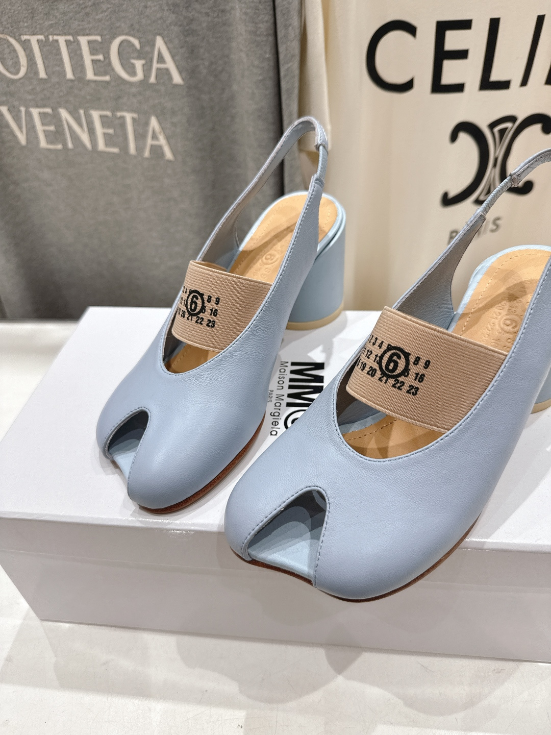 高版本出厂 MM6马吉拉F055 2026ss春夏新品玛丽珍高跟鞋芭蕾舞鞋鱼嘴凉鞋舒适度不用说 肯定会很