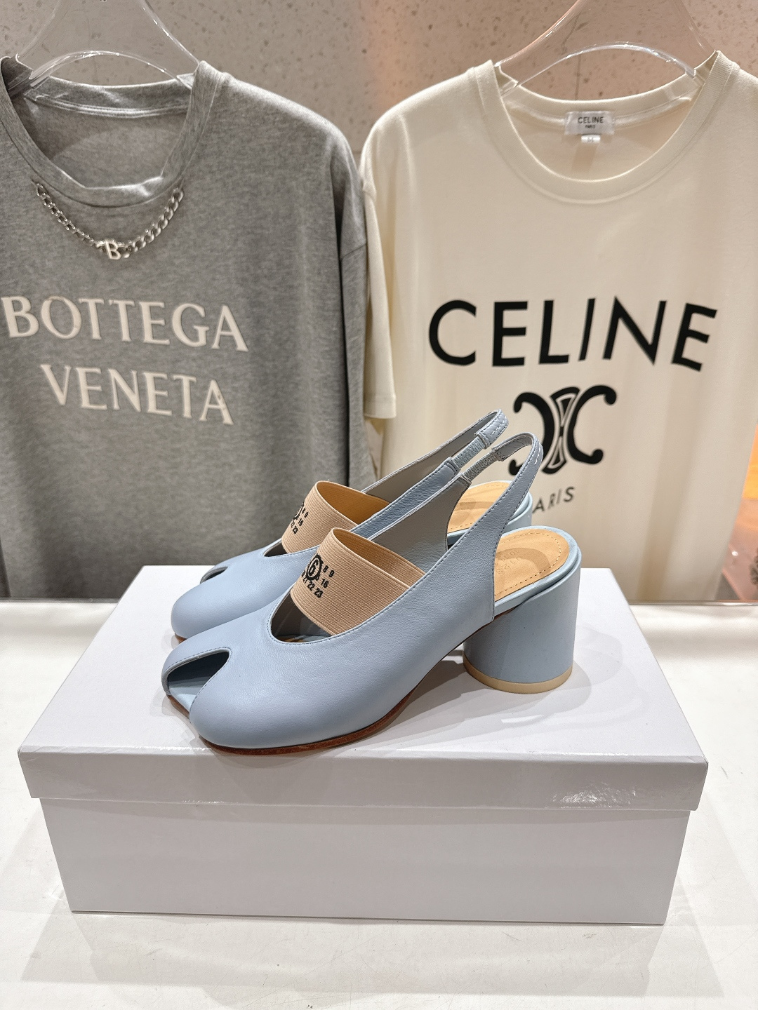 高版本出厂 MM6马吉拉F055 2026ss春夏新品玛丽珍高跟鞋芭蕾舞鞋鱼嘴凉鞋舒适度不用说 肯定会很