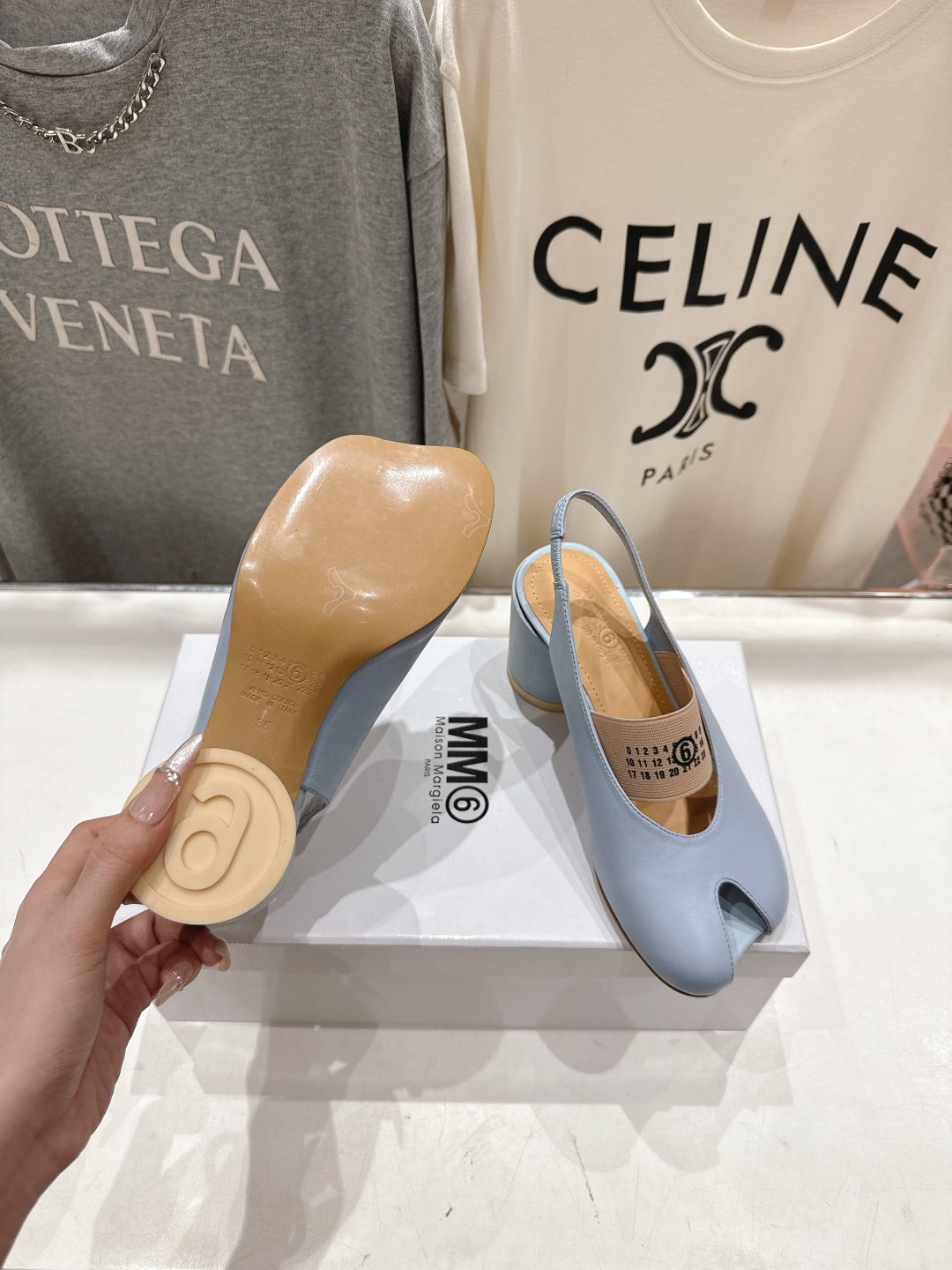 高版本出厂 MM6马吉拉F055 2026ss春夏新品玛丽珍高跟鞋芭蕾舞鞋鱼嘴凉鞋舒适度不用说 肯定会很