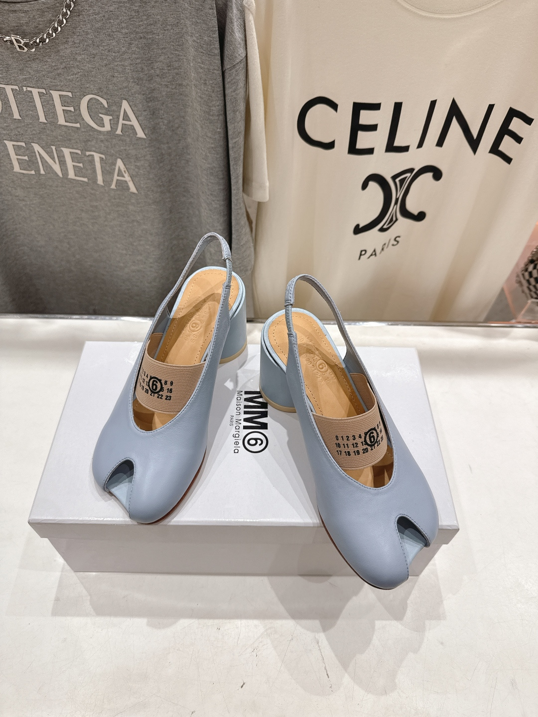 高版本出厂 MM6马吉拉F055 2026ss春夏新品玛丽珍高跟鞋芭蕾舞鞋鱼嘴凉鞋舒适度不用说 肯定会很