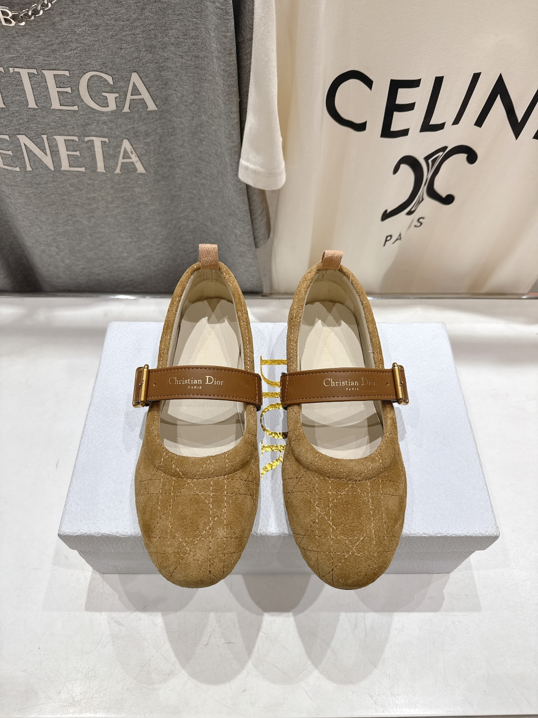 高版本出厂 Dior*迪奥D家F050 2026ss早春新款仙女风平底玛丽珍单鞋芭蕾舞鞋1:1原版复刻 