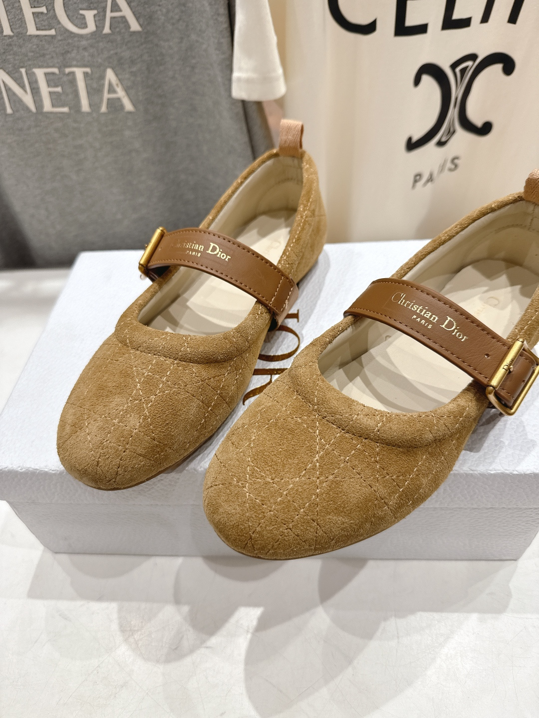 高版本出厂 Dior*迪奥D家F050 2026ss早春新款仙女风平底玛丽珍单鞋芭蕾舞鞋1:1原版复刻 