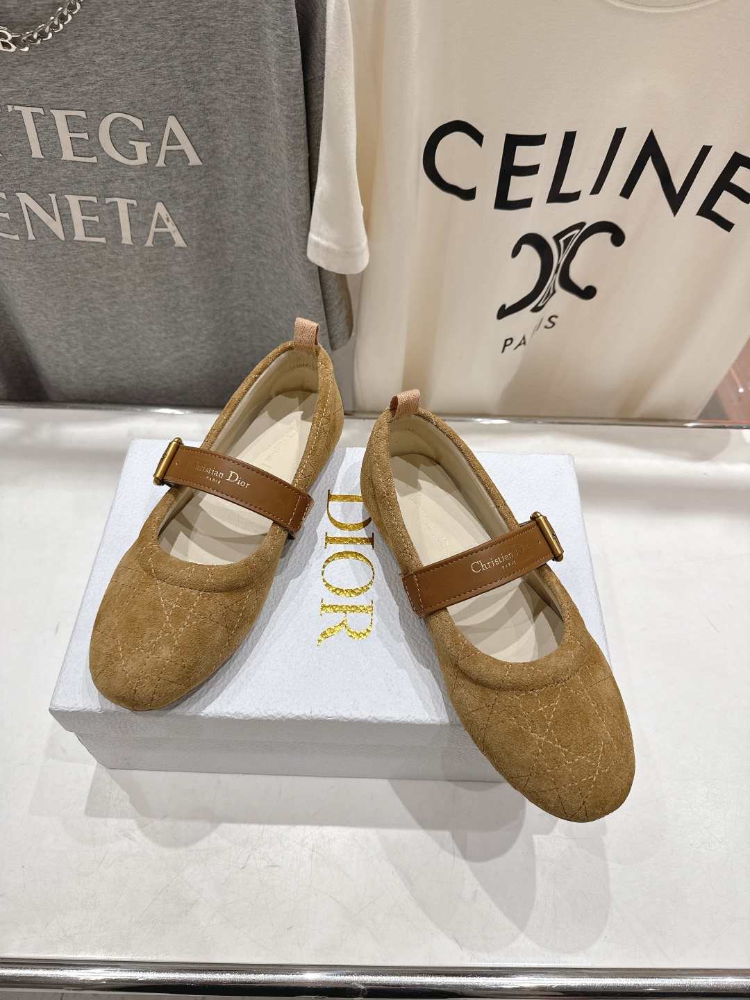 高版本出厂 Dior*迪奥D家F050 2026ss早春新款仙女风平底玛丽珍单鞋芭蕾舞鞋1:1原版复刻 