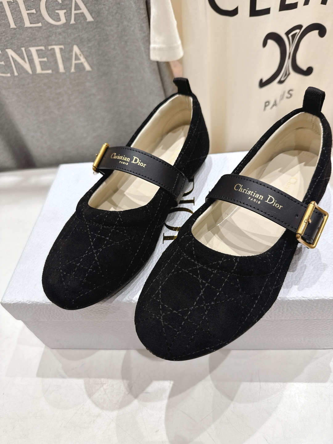 高版本出厂 Dior*迪奥D家F050 2026ss早春新款仙女风平底玛丽珍单鞋芭蕾舞鞋1:1原版复刻 