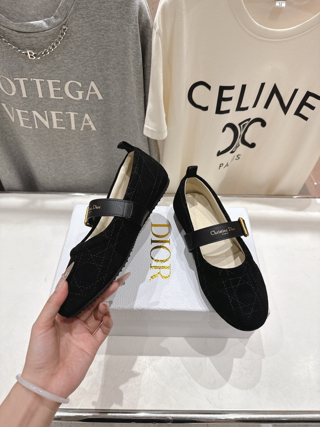 高版本出厂 Dior*迪奥D家F050 2026ss早春新款仙女风平底玛丽珍单鞋芭蕾舞鞋1:1原版复刻 