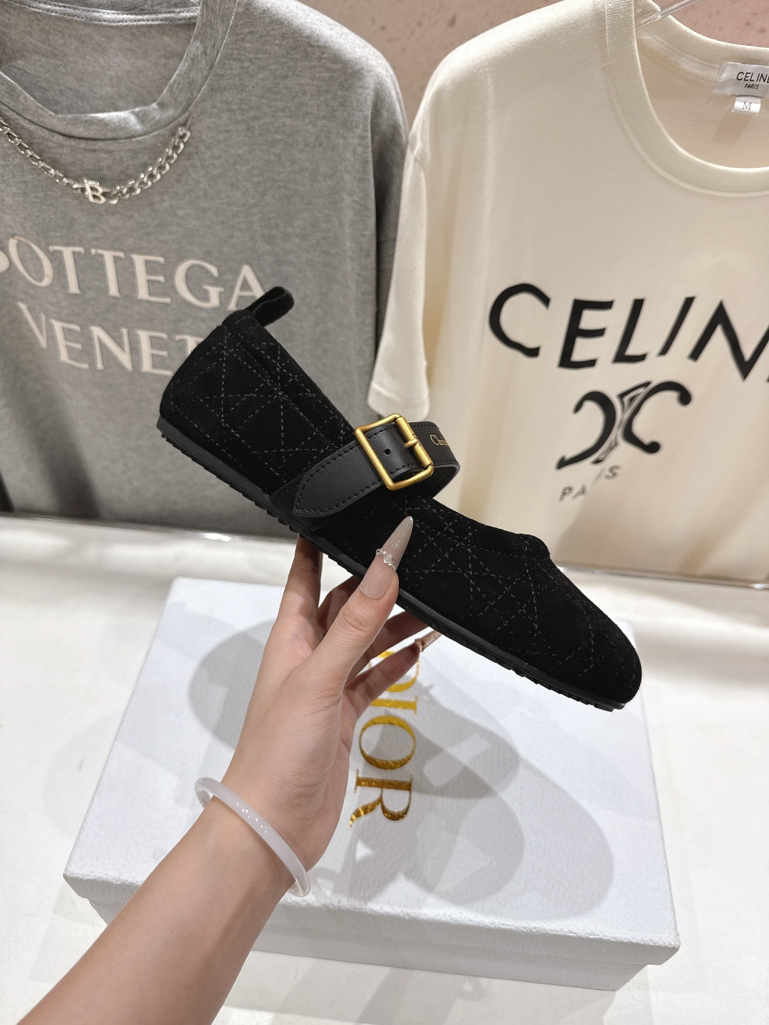 高版本出厂 Dior*迪奥D家F050 2026ss早春新款仙女风平底玛丽珍单鞋芭蕾舞鞋1:1原版复刻 