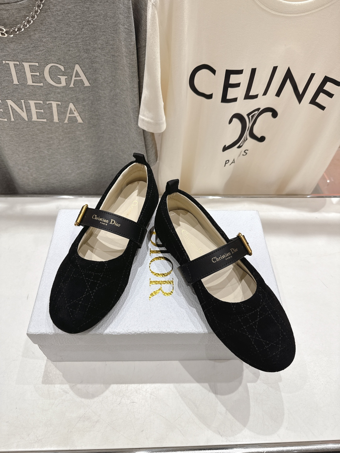 高版本出厂 Dior*迪奥D家F050 2026ss早春新款仙女风平底玛丽珍单鞋芭蕾舞鞋1:1原版复刻 