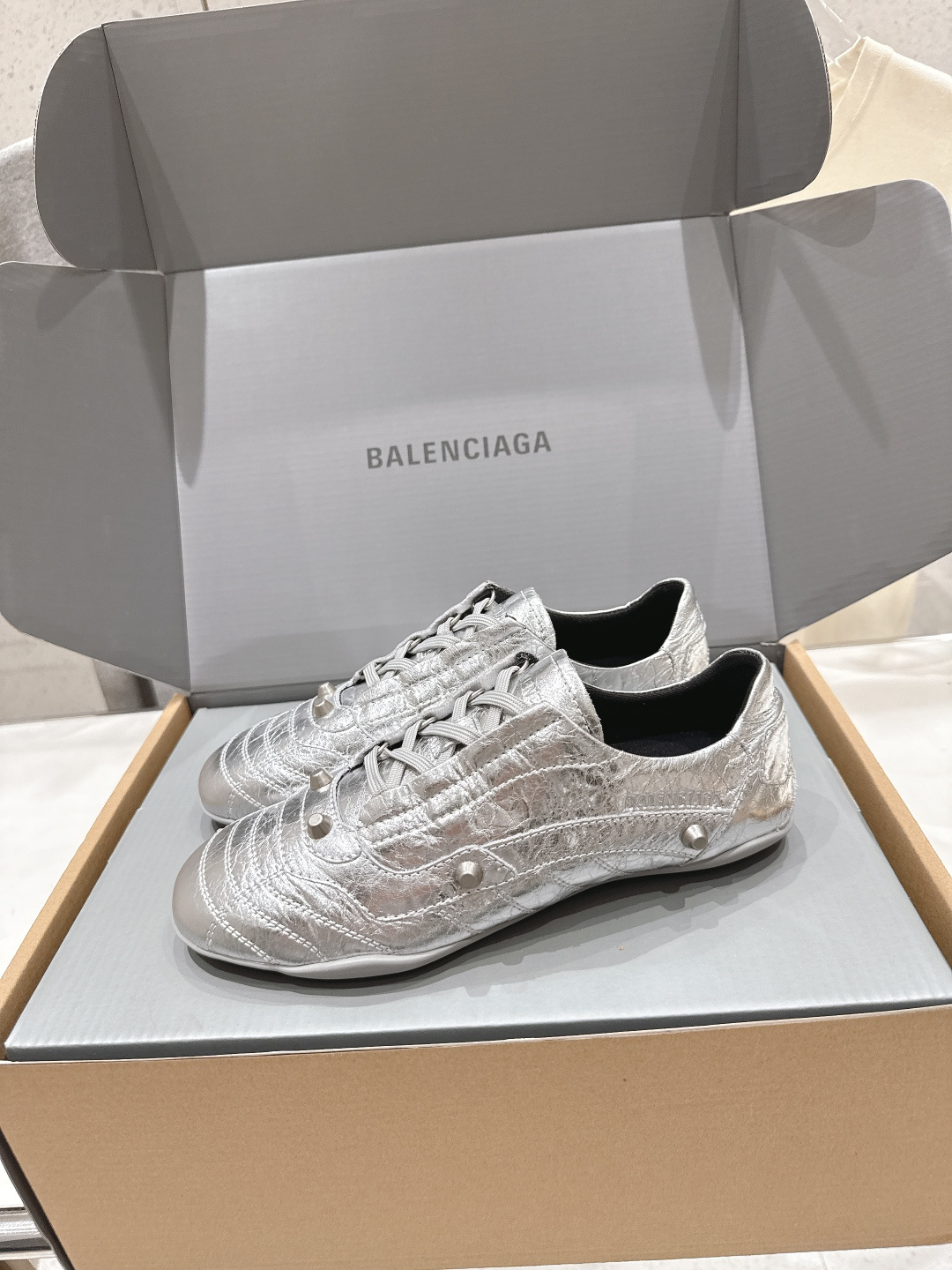 高版本出厂 莞货Balenciaga/巴黎世家F028 2026ss早春新款复古风休闲运动鞋德训鞋以复古