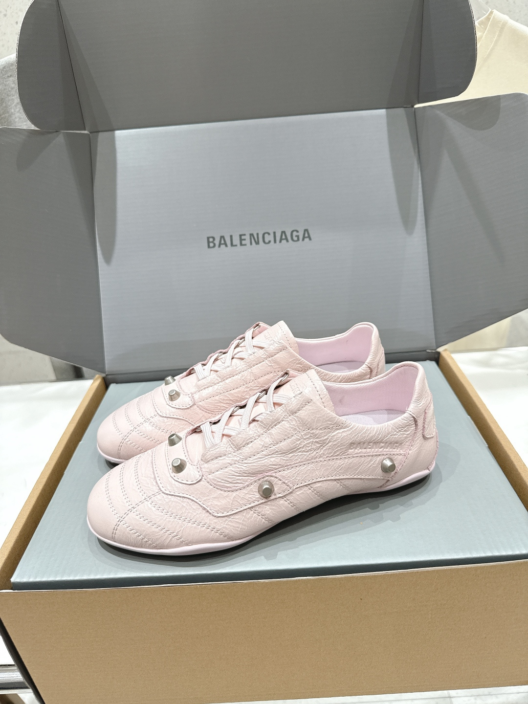 高版本出厂 莞货Balenciaga/巴黎世家F028 2026ss早春新款复古风休闲运动鞋德训鞋以复古