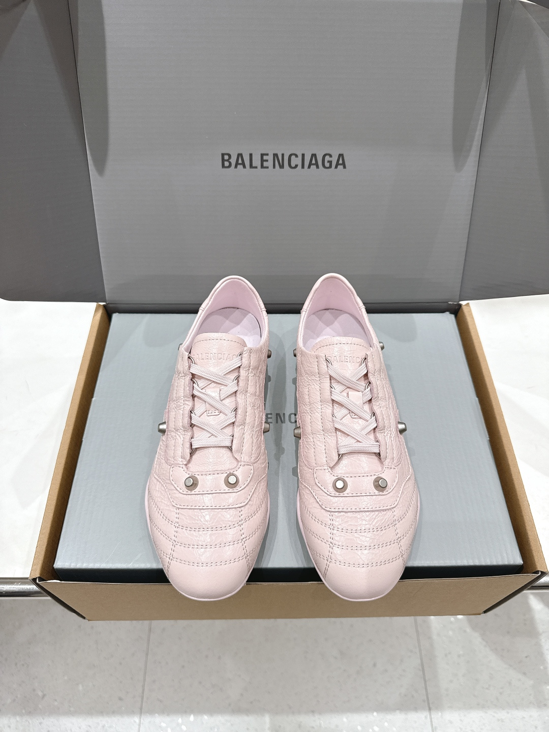 高版本出厂 莞货Balenciaga/巴黎世家F028 2026ss早春新款复古风休闲运动鞋德训鞋以复古