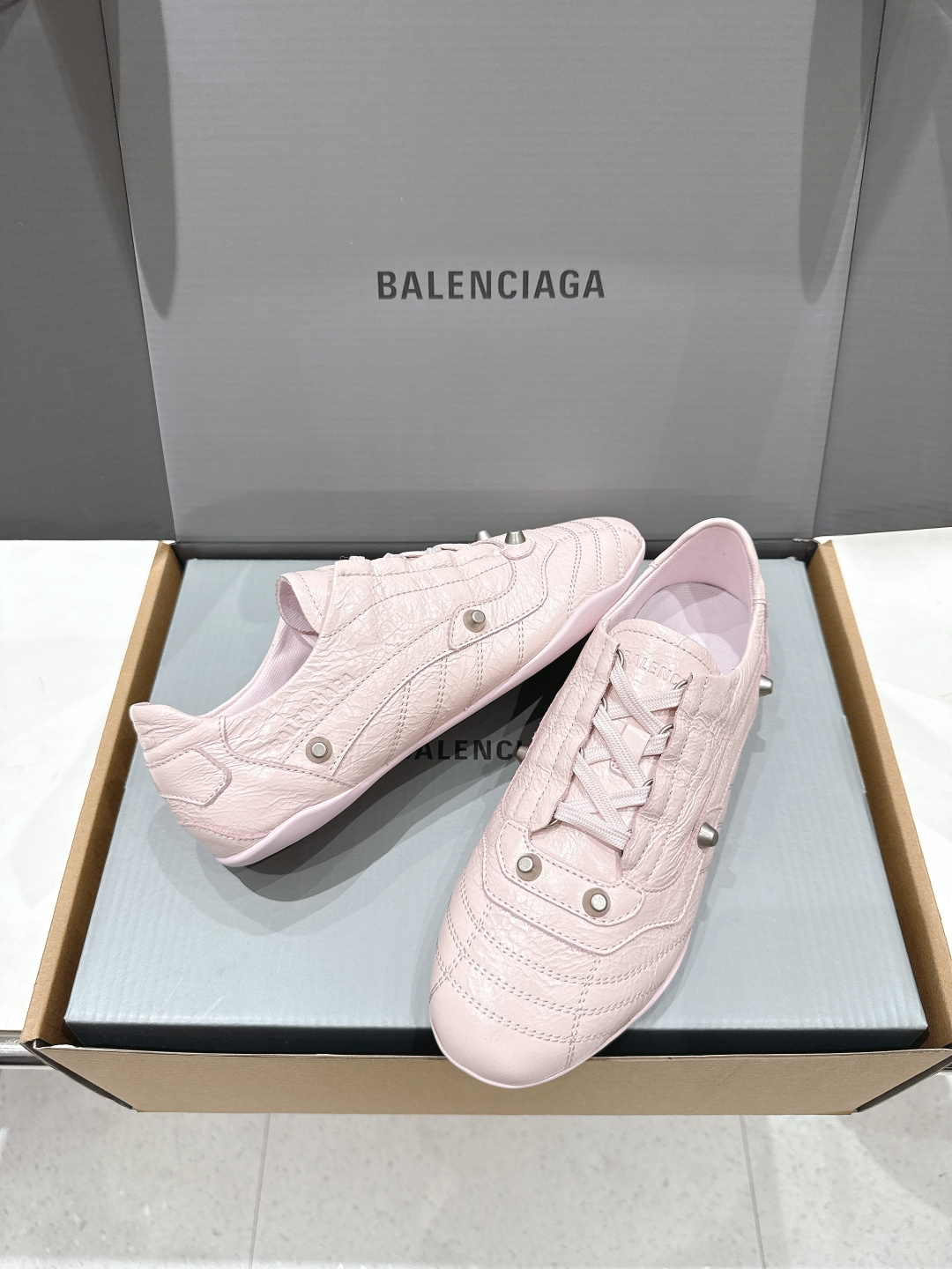 高版本出厂 莞货Balenciaga/巴黎世家F028 2026ss早春新款复古风休闲运动鞋德训鞋以复古