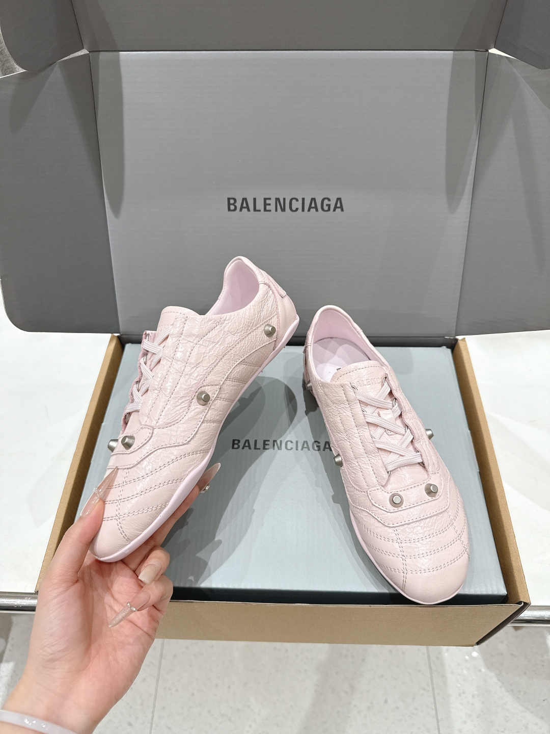 高版本出厂 莞货Balenciaga/巴黎世家F028 2026ss早春新款复古风休闲运动鞋德训鞋以复古