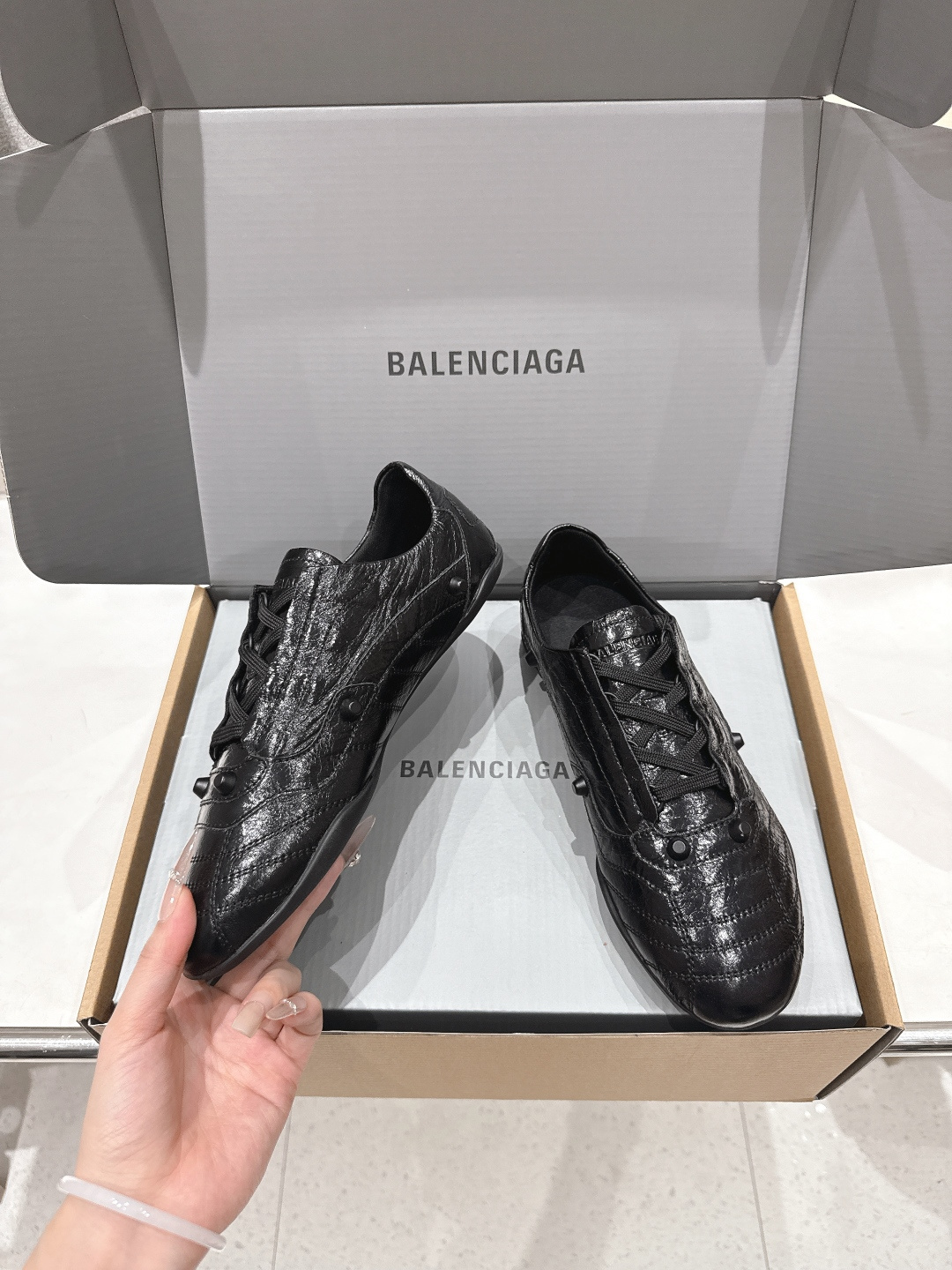 高版本出厂 莞货Balenciaga/巴黎世家F028 2026ss早春新款复古风休闲运动鞋德训鞋以复古