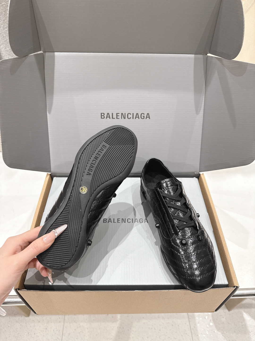 高版本出厂 莞货Balenciaga/巴黎世家F028 2026ss早春新款复古风休闲运动鞋德训鞋以复古
