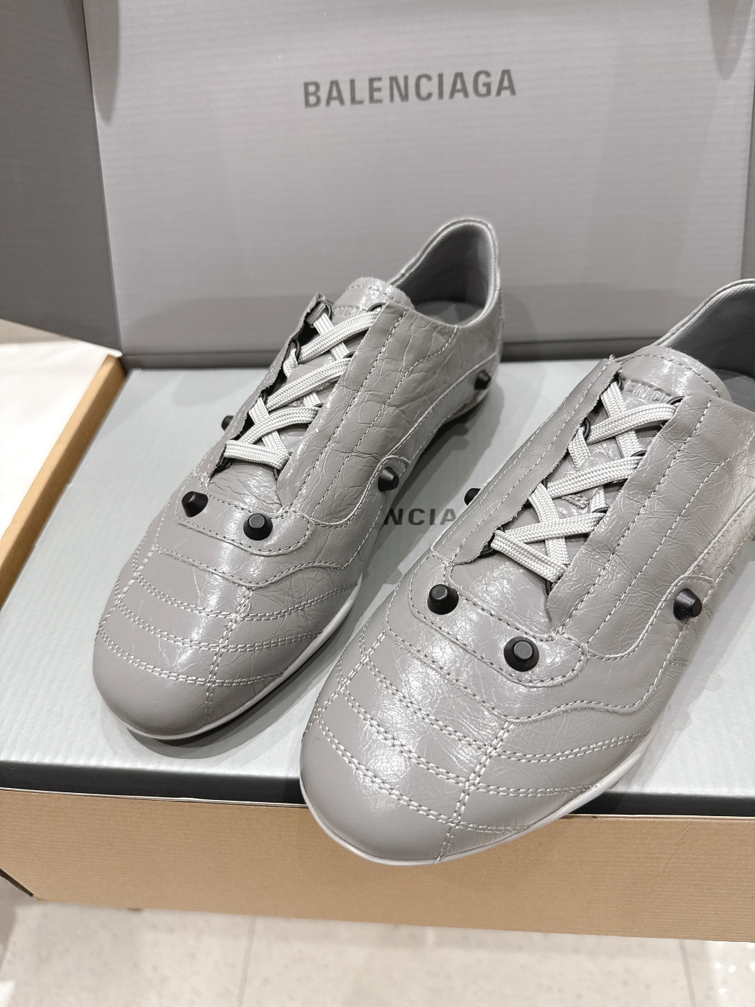 高版本出厂 莞货Balenciaga/巴黎世家F028 2026ss早春新款复古风休闲运动鞋德训鞋以复古