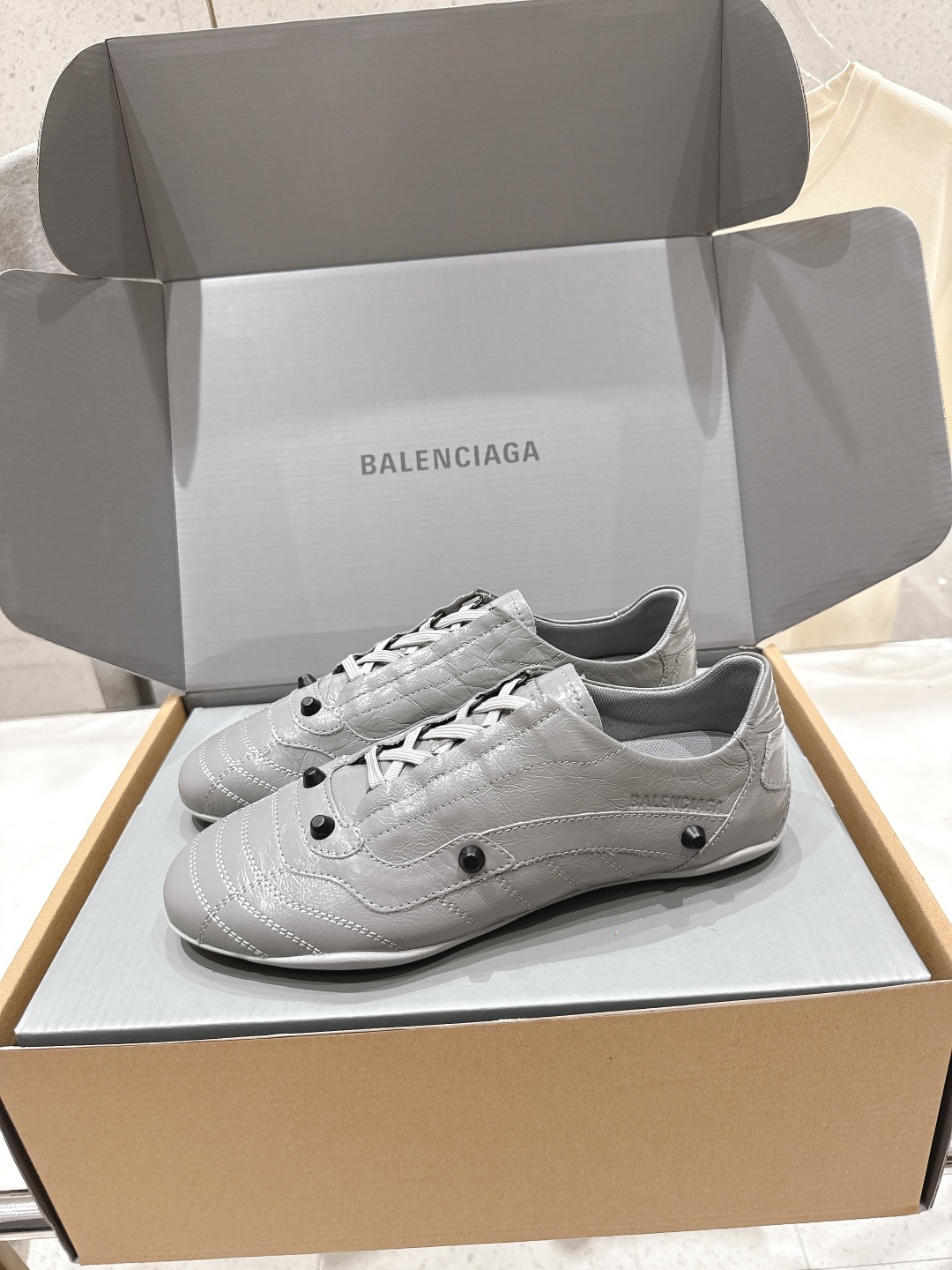 高版本出厂 莞货Balenciaga/巴黎世家F028 2026ss早春新款复古风休闲运动鞋德训鞋以复古