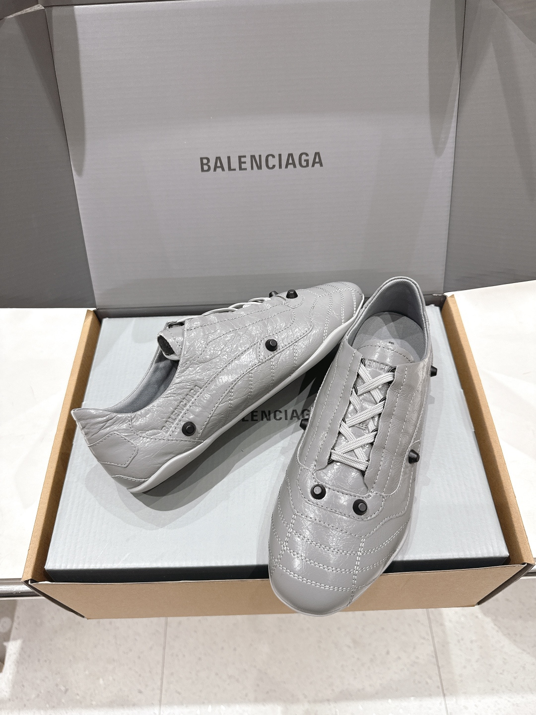 高版本出厂 莞货Balenciaga/巴黎世家F028 2026ss早春新款复古风休闲运动鞋德训鞋以复古