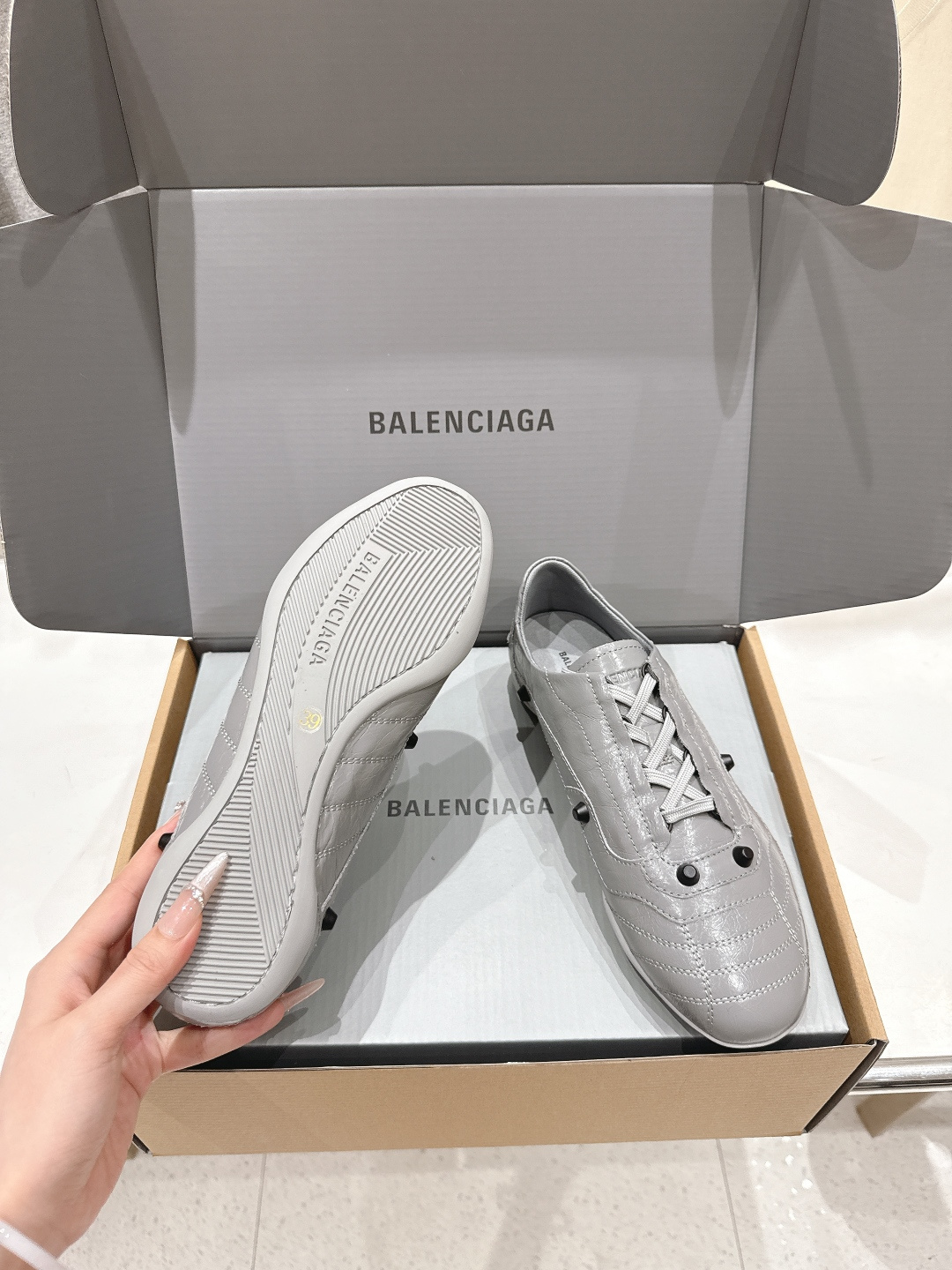 高版本出厂 莞货Balenciaga/巴黎世家F028 2026ss早春新款复古风休闲运动鞋德训鞋以复古