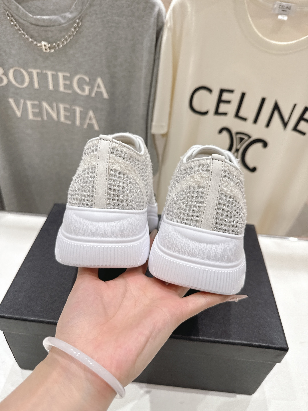 高版本出厂 Chanel香奈儿F036 小香 2026ss走秀新款厚底烫钻休闲鞋小白鞋运动鞋 饼干鞋顶级