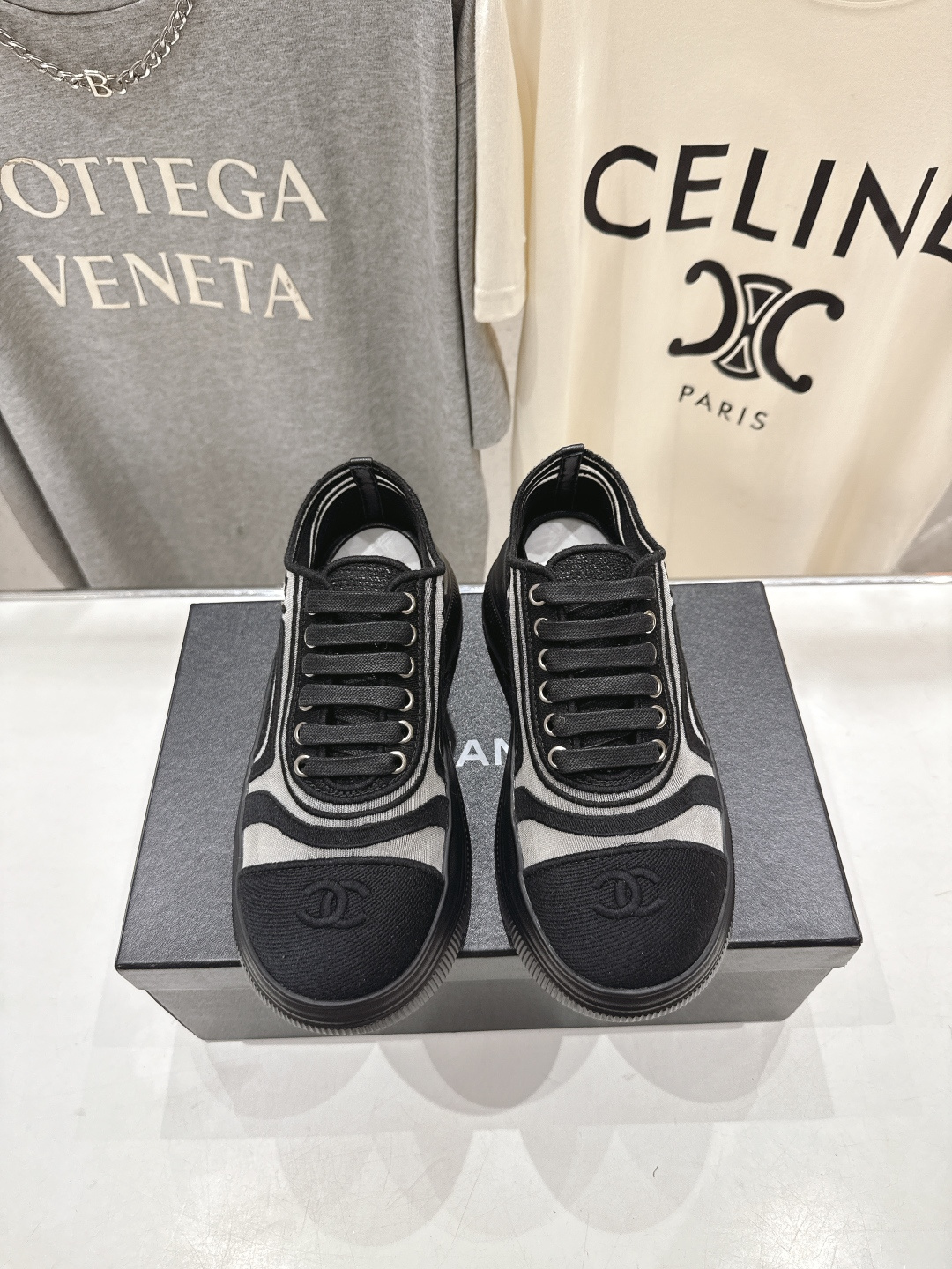 高版本出厂 Chanel香奈儿F036 小香 2026ss走秀新款厚底休闲鞋小白鞋运动鞋 饼干鞋顶级版本