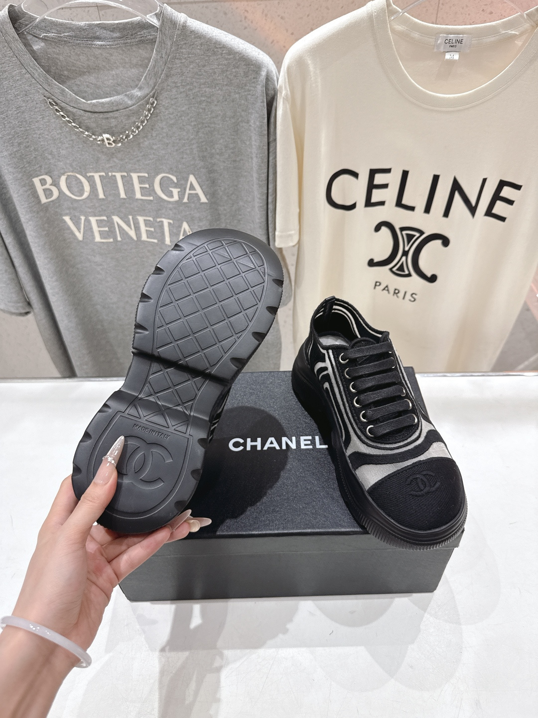 高版本出厂 Chanel香奈儿F036 小香 2026ss走秀新款厚底休闲鞋小白鞋运动鞋 饼干鞋顶级版本