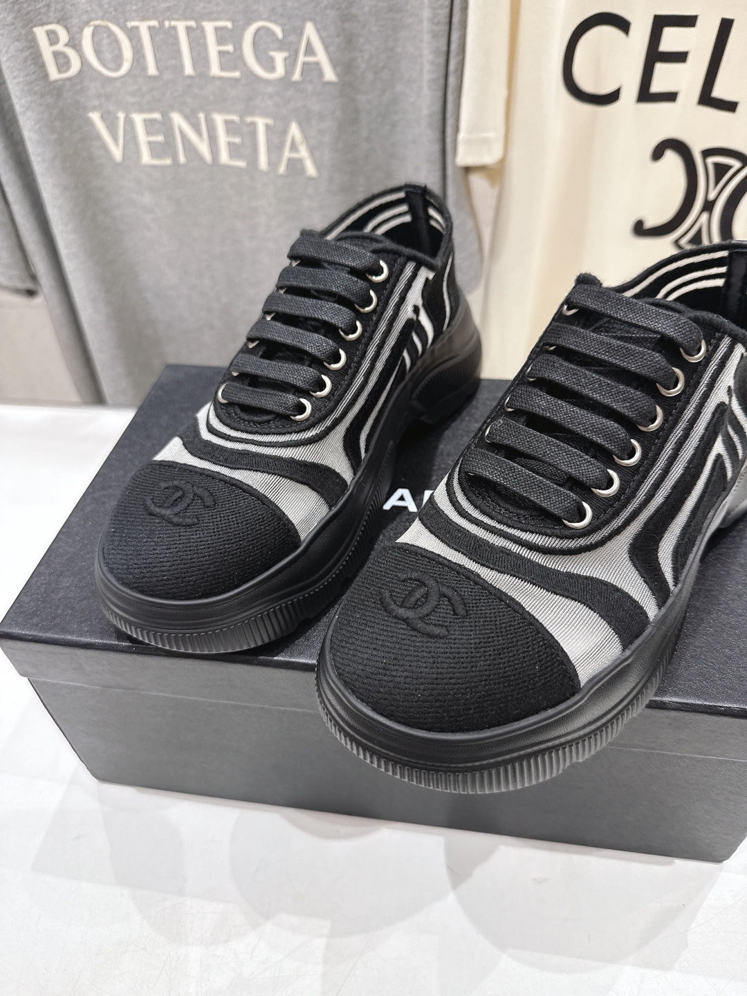 高版本出厂 Chanel香奈儿F036 小香 2026ss走秀新款厚底休闲鞋小白鞋运动鞋 饼干鞋顶级版本